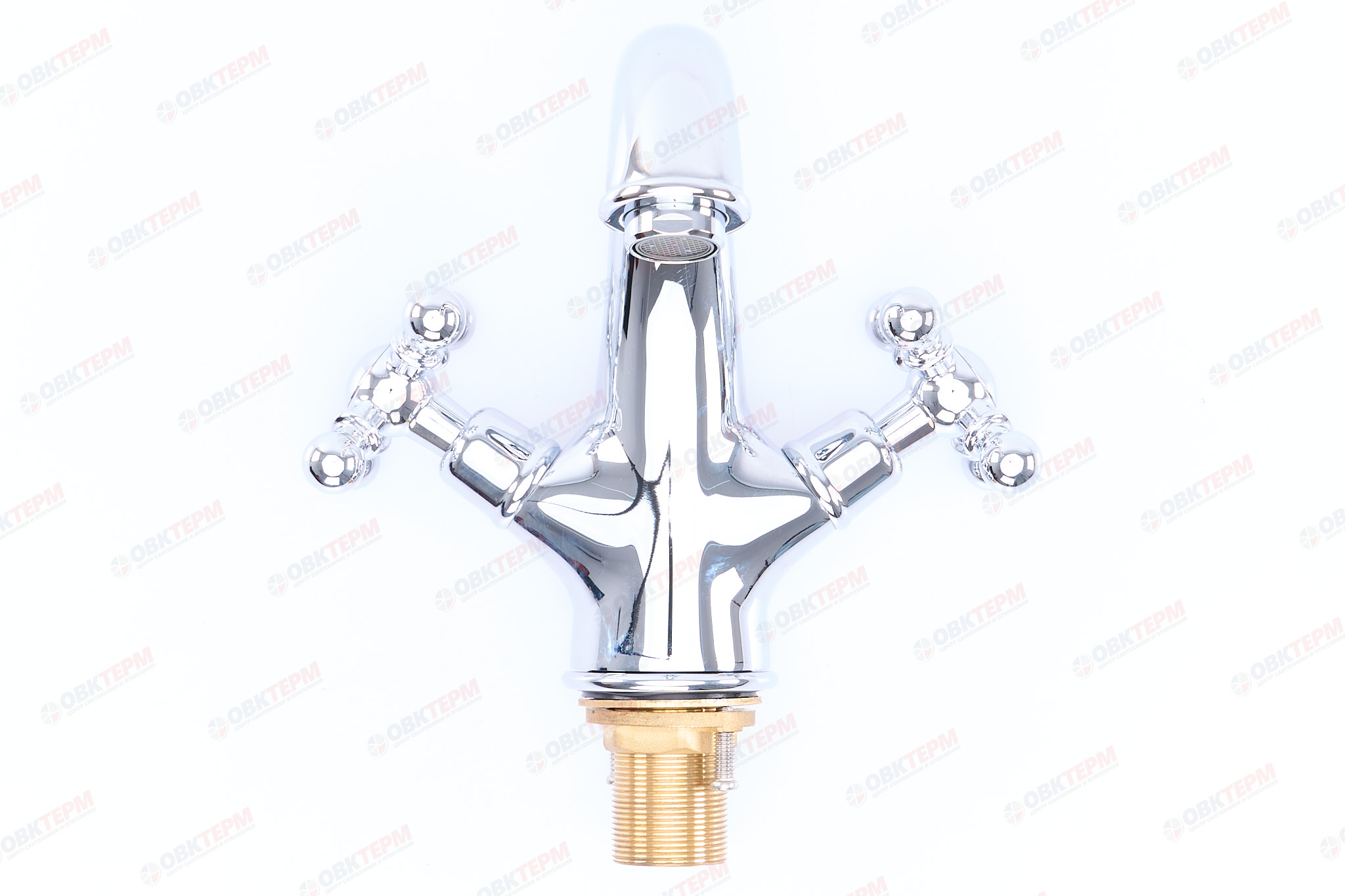 Смеситель д/раковины буксовый GAPPO G1089 латунь /хром (на гайке, керам. кран-буксы) - Изображение №4