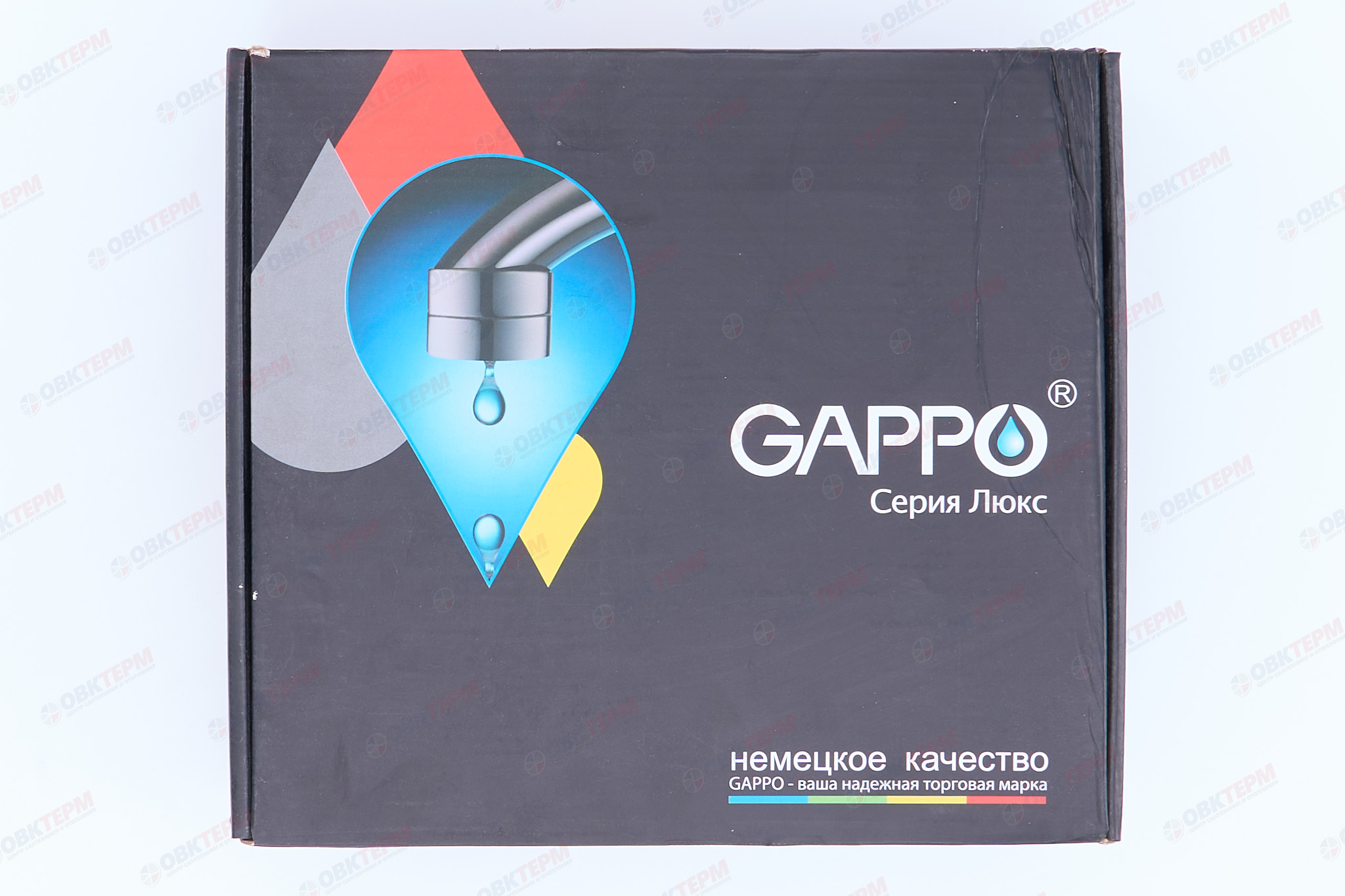 Смеситель д/раковины буксовый GAPPO G1089 латунь /хром (на гайке, керам. кран-буксы) - миниатюра №8