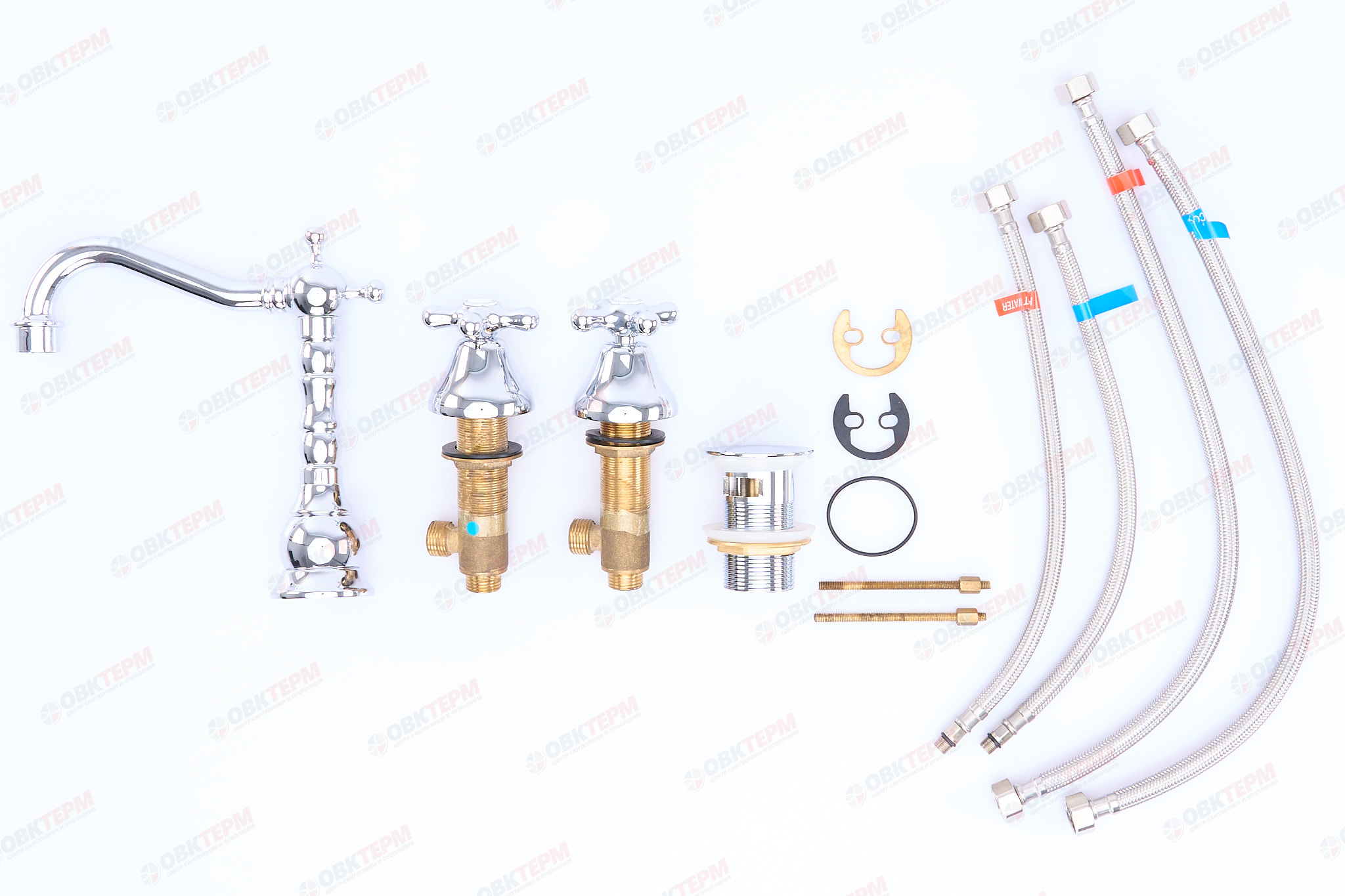 Смеситель д/раковины хром      G1163*        (ф35, на шпильке)        GAPPO - миниатюра №3