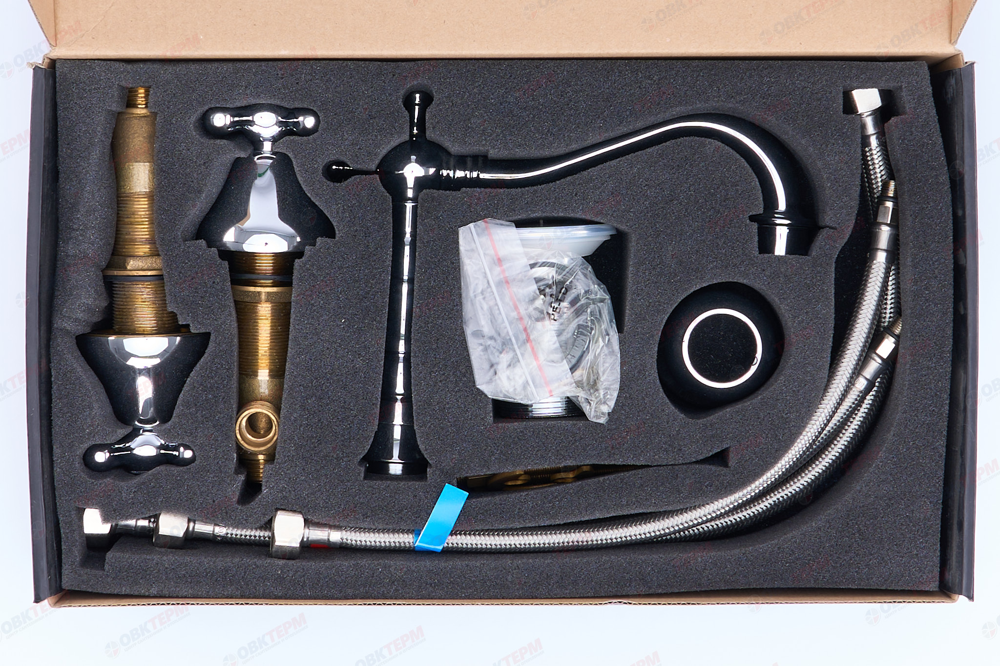 Смеситель д/раковины хром      G1163*        (ф35, на шпильке)        GAPPO - миниатюра №5