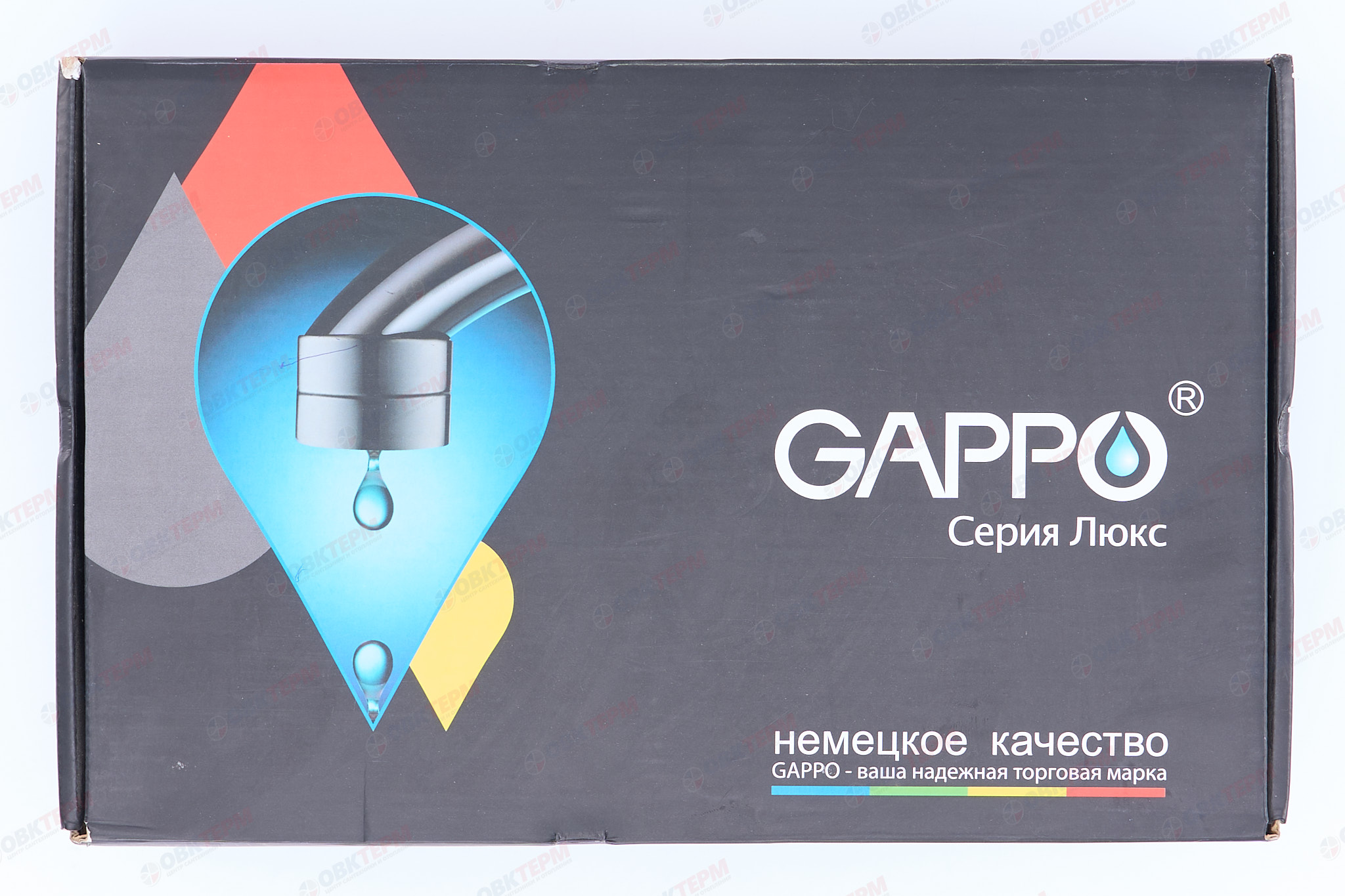 Смеситель д/раковины буксовый GAPPO G1389 латунь /хром (на гайке, керам. кран-буксы) - миниатюра №7