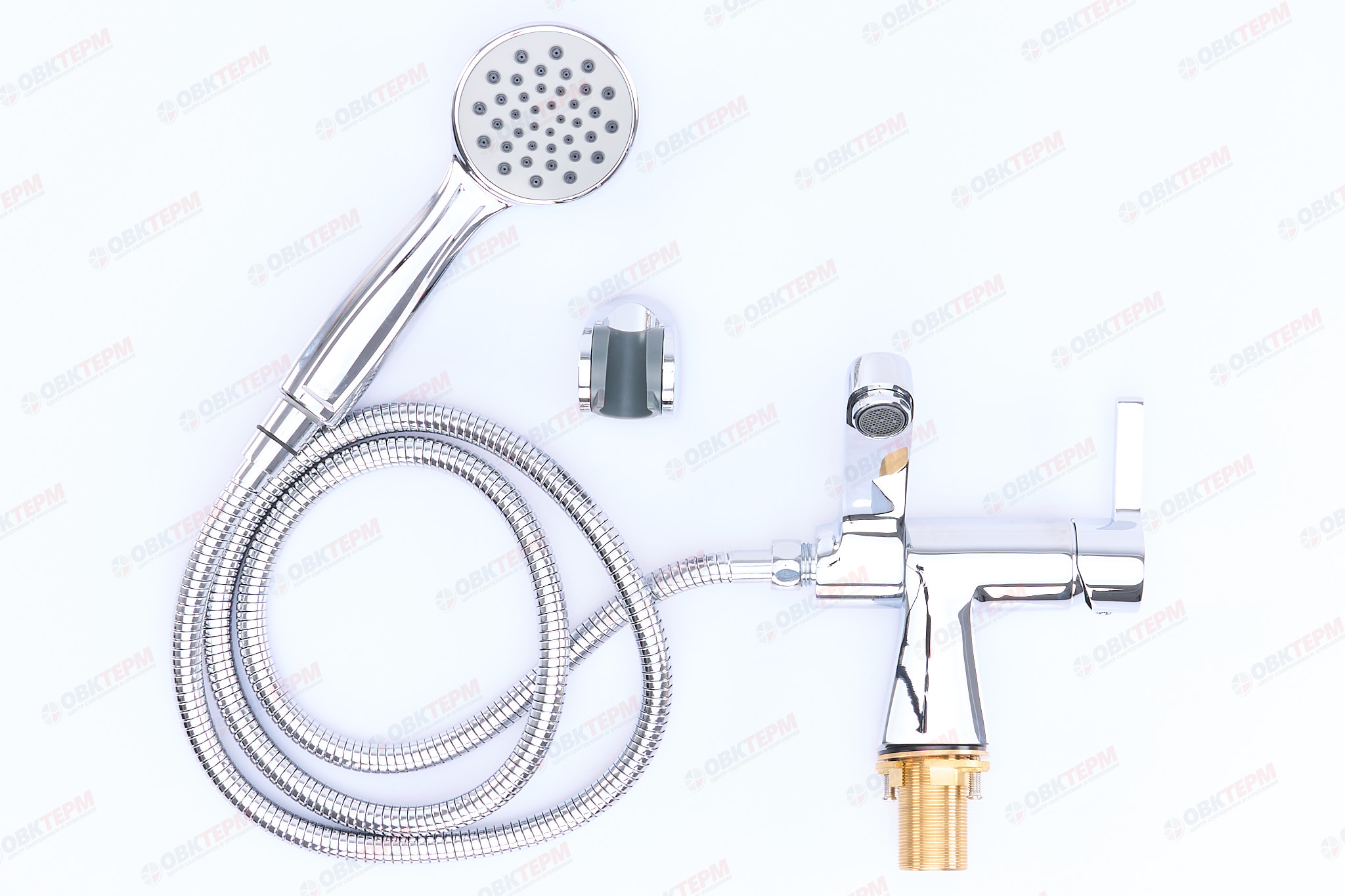 Смеситель д/раковины GAPPO G1204 латунь /хром (Ø35, на гайке, с гигиенич. лейкой) - миниатюра №4