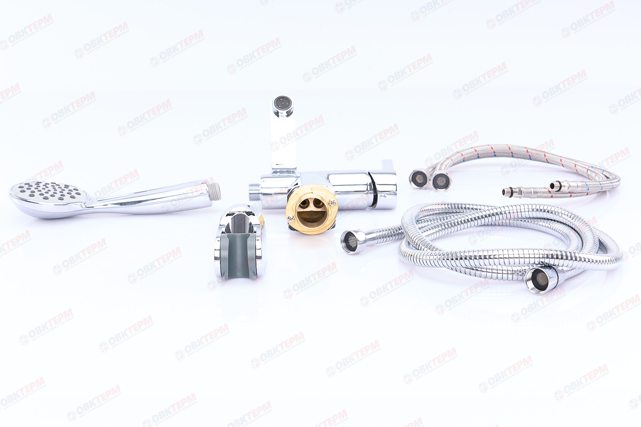 Смеситель д/раковины GAPPO G1204 латунь /хром (Ø35, на гайке, с гигиенич. лейкой) - миниатюра №6