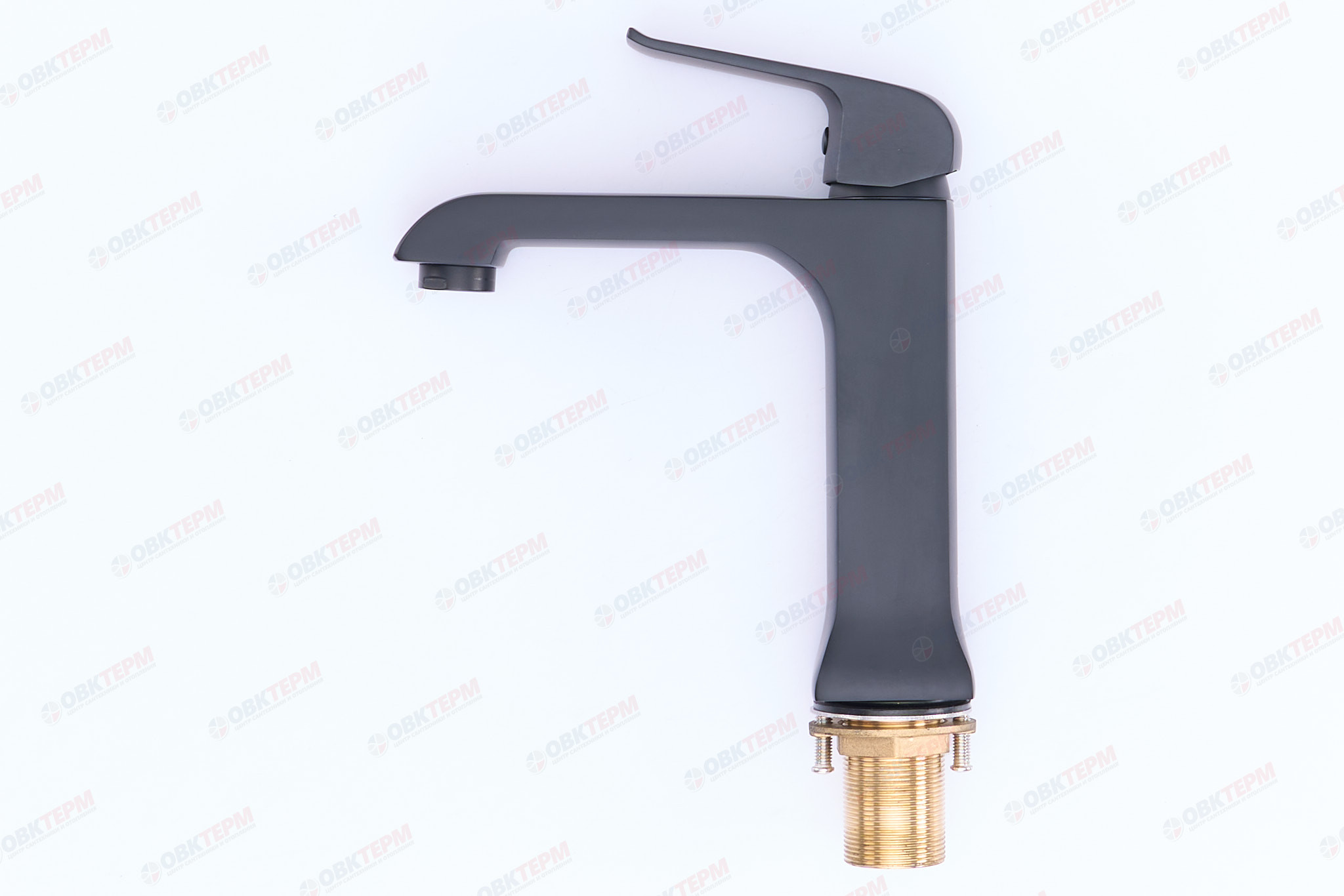 Смеситель д/раковины GAPPO G1050 латунь /черный  (Ø35, аэратор М24, на гайке) - миниатюра №4