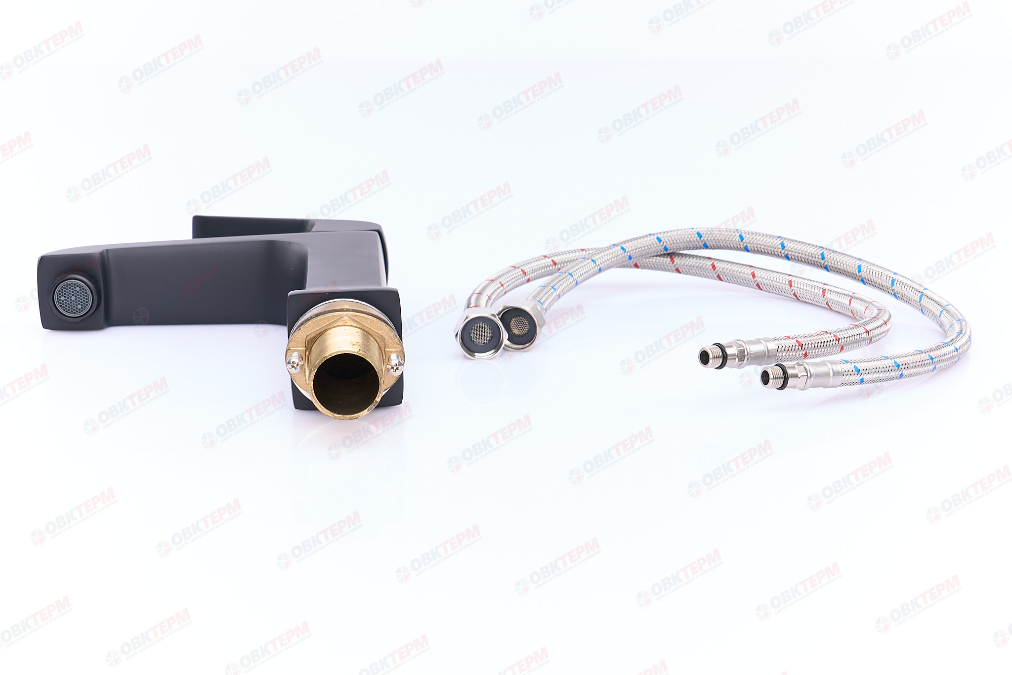 Смеситель д/раковины GAPPO G1050 латунь /черный  (Ø35, аэратор М24, на гайке) - миниатюра №6