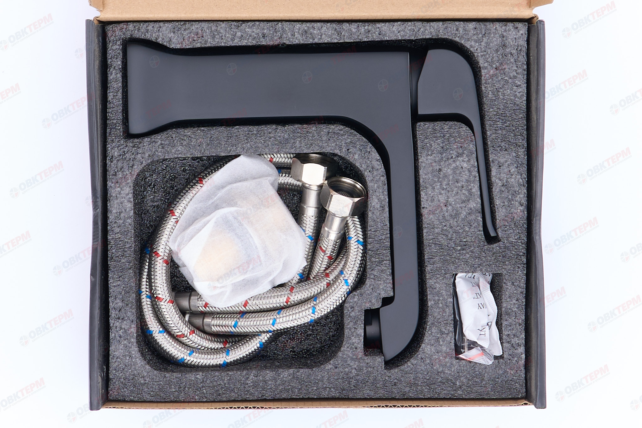 Смеситель д/раковины GAPPO G1050 латунь /черный  (Ø35, аэратор М24, на гайке) - миниатюра №7