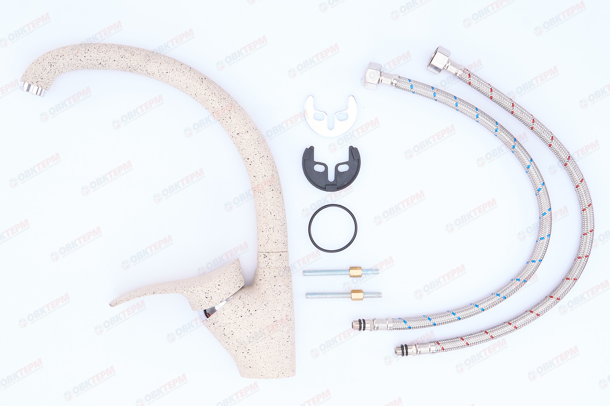 Смеситель д/кухни Ulgran 001 (302)  (песочный) - Изображение №5