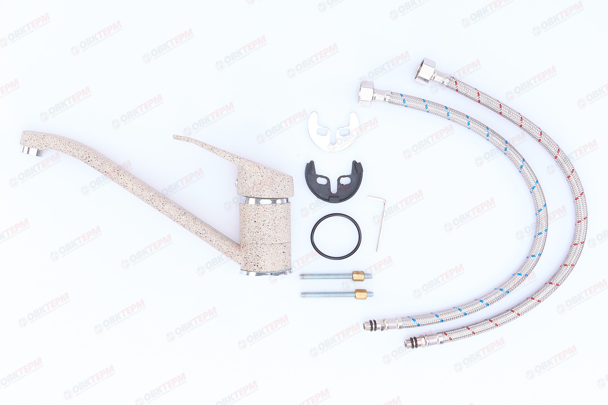 Смеситель д/кухни Ulgran для кухни 004 (302)  (песочный) - Изображение №4