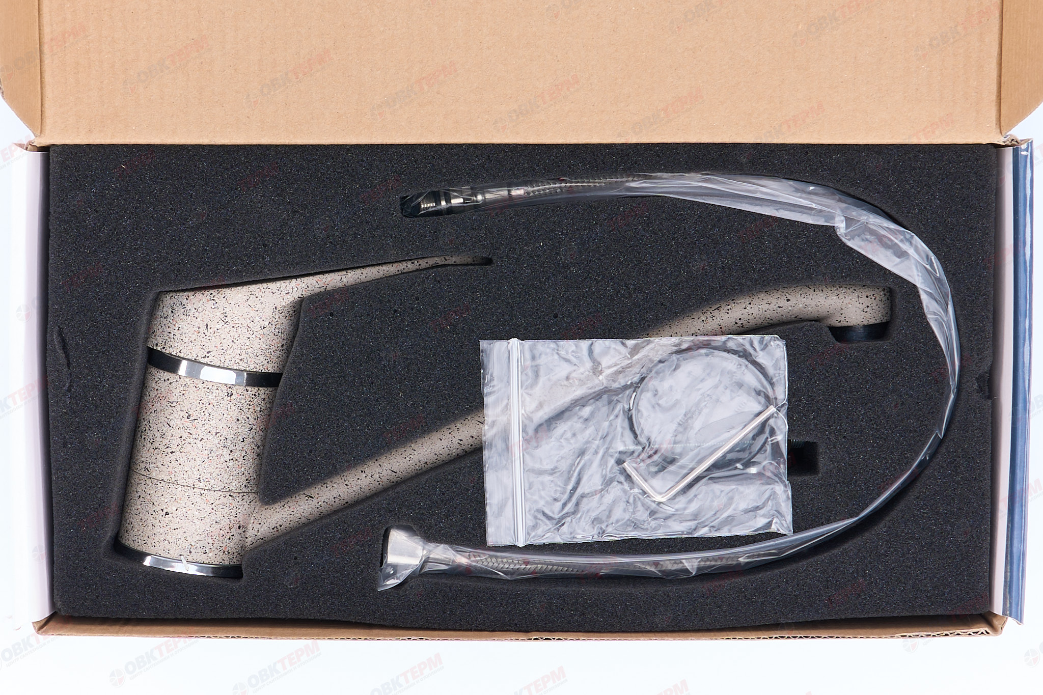 Смеситель д/кухни Ulgran для кухни 004 (302)  (песочный) - миниатюра №6