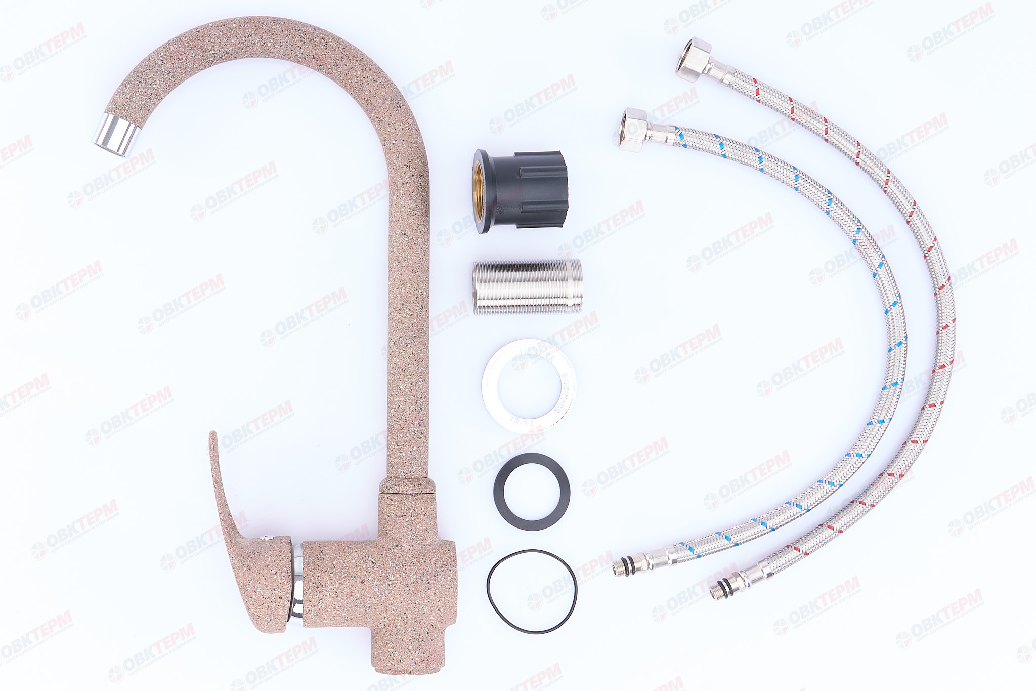 Смеситель д/кухни Ulgran для кухни 006 (307)  (терракот) - Изображение №4