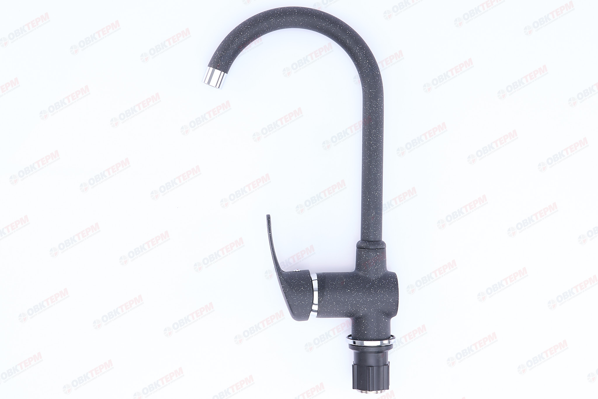 Смеситель д/кухни Ulgran для кухни 006 (308)  (черный) - Изображение №3