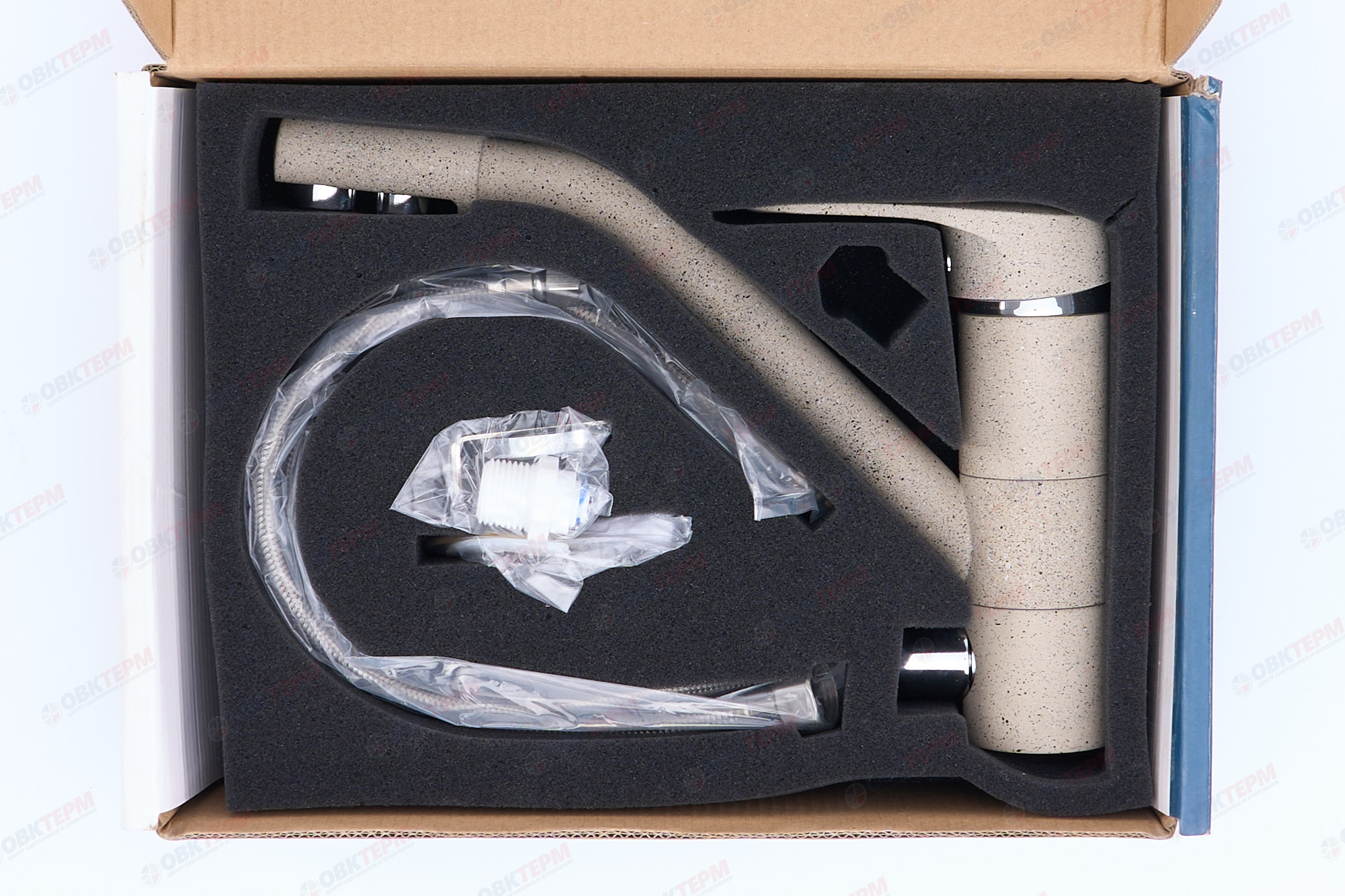 Смеситель для кухни под ФИЛЬТР Ulgran 010 (302)  (песочный) - миниатюра №7