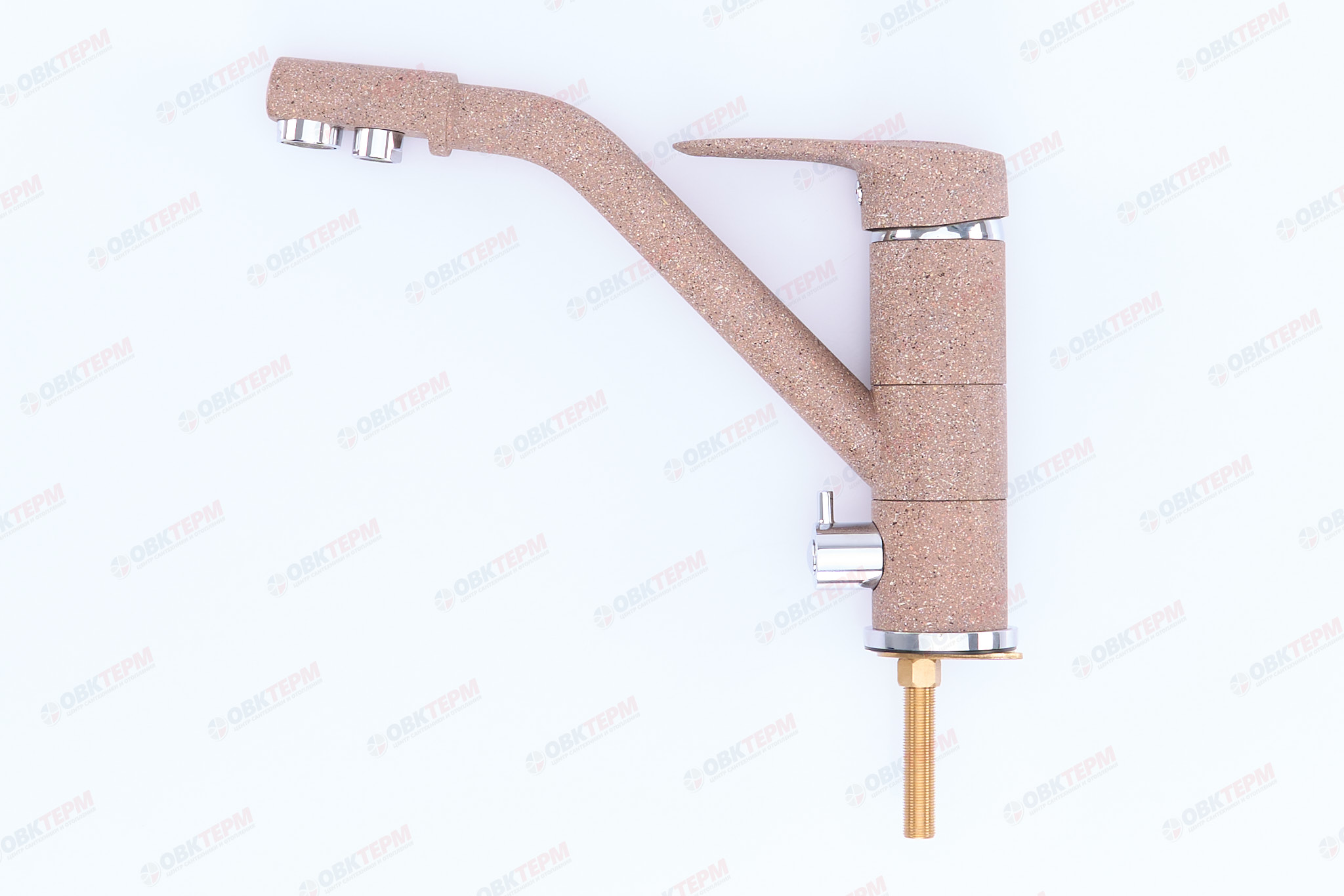 Смеситель для кухни под ФИЛЬТР Ulgran 010 (307)  (терракот) - Изображение №3