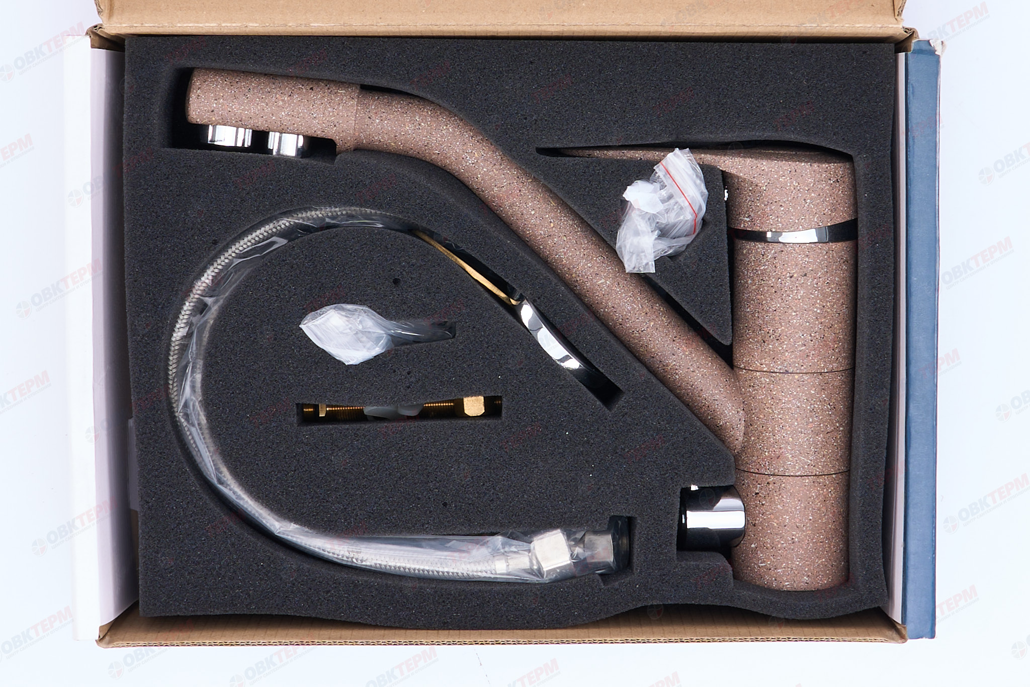 Смеситель для кухни под ФИЛЬТР Ulgran 010 (307)  (терракот) - миниатюра №6