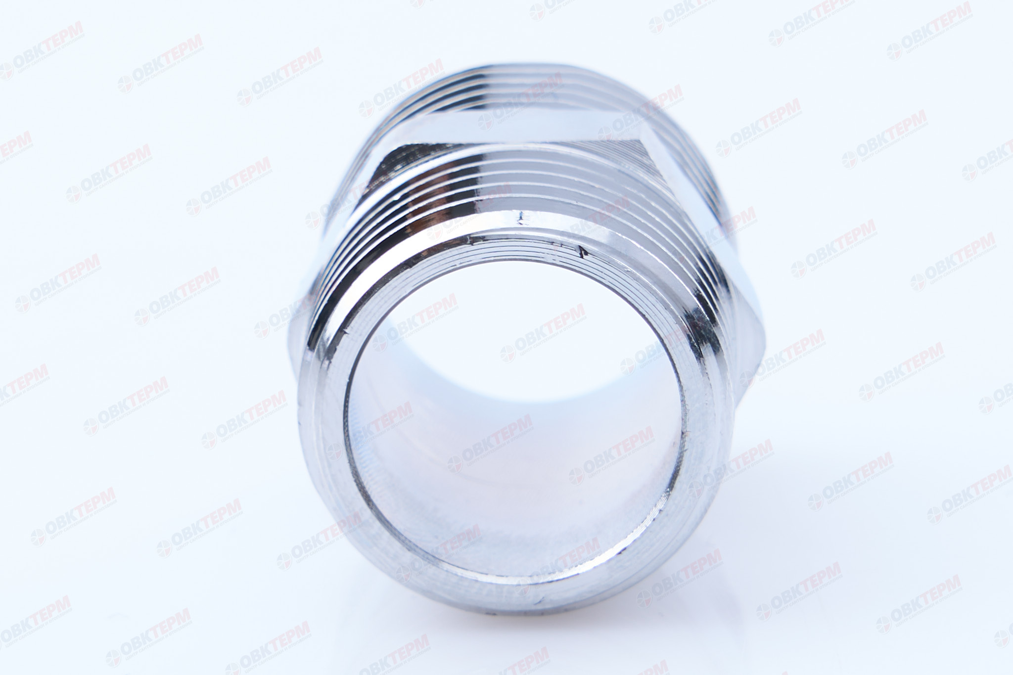 Ниппель   1/2" х 1/2"   Хром  TIM   (300/10) - Изображение №4
