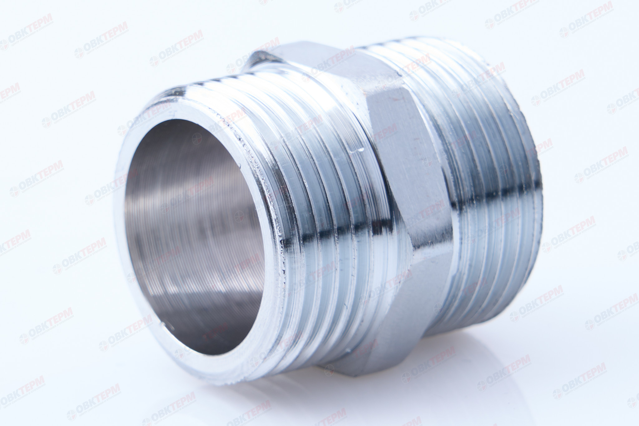 Ниппель   3/4" х 3/4"   Хром  TIM                    (170/10) - Изображение №1