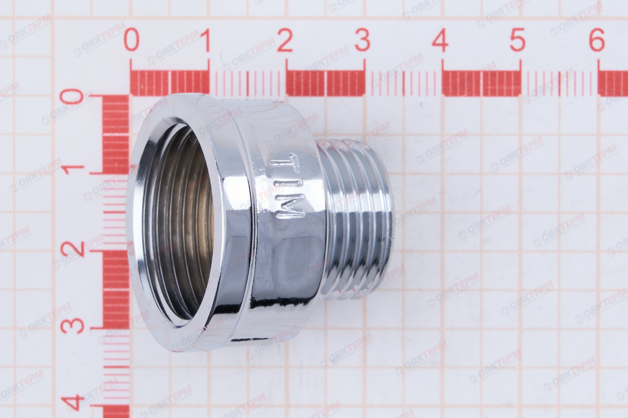 Переход  3/4" х 1/2"   Хром  TIM   (200/10шт) - миниатюра №6