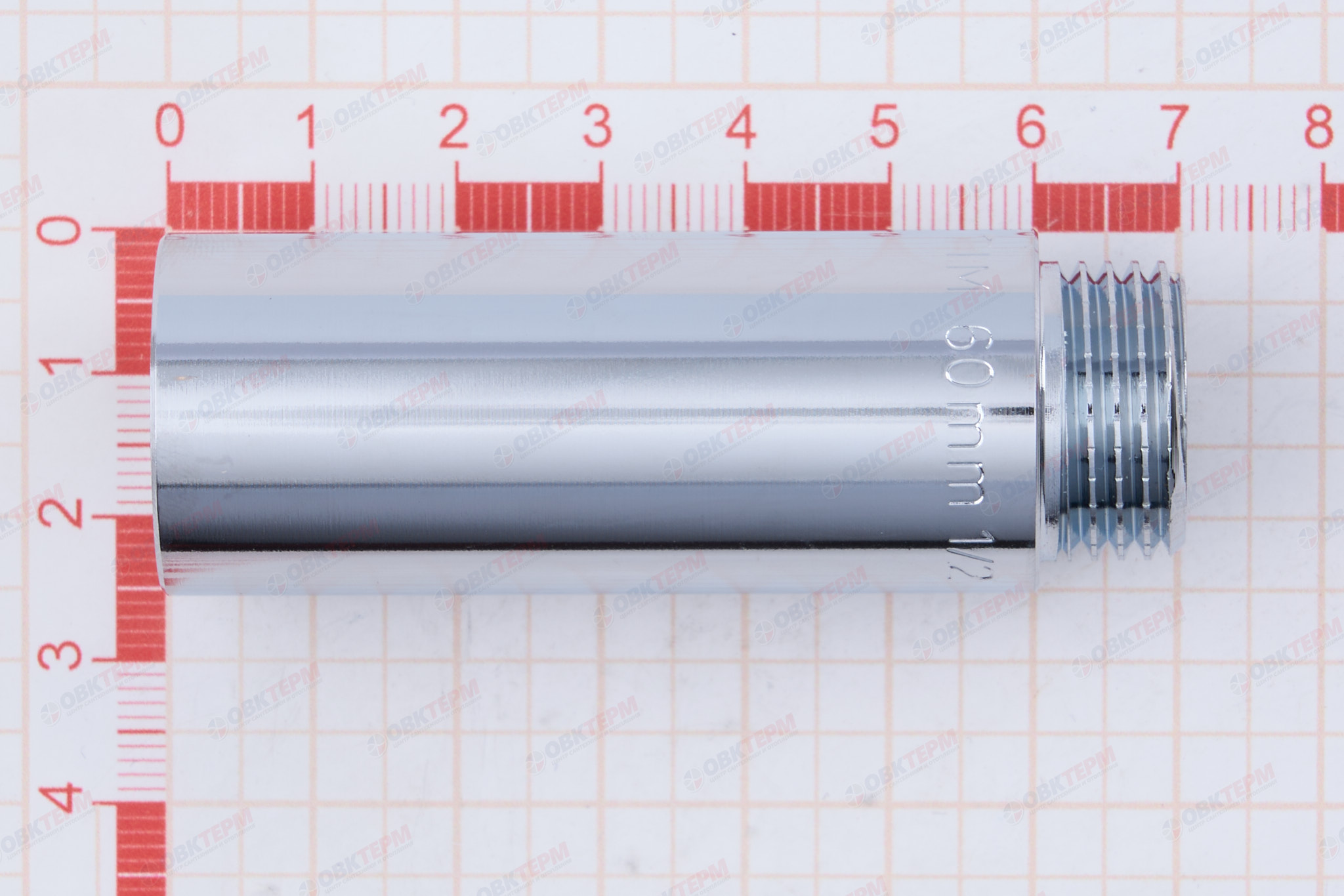 Удлинитель    1/2" , 60 мм   Хром   (10шт) - миниатюра №6
