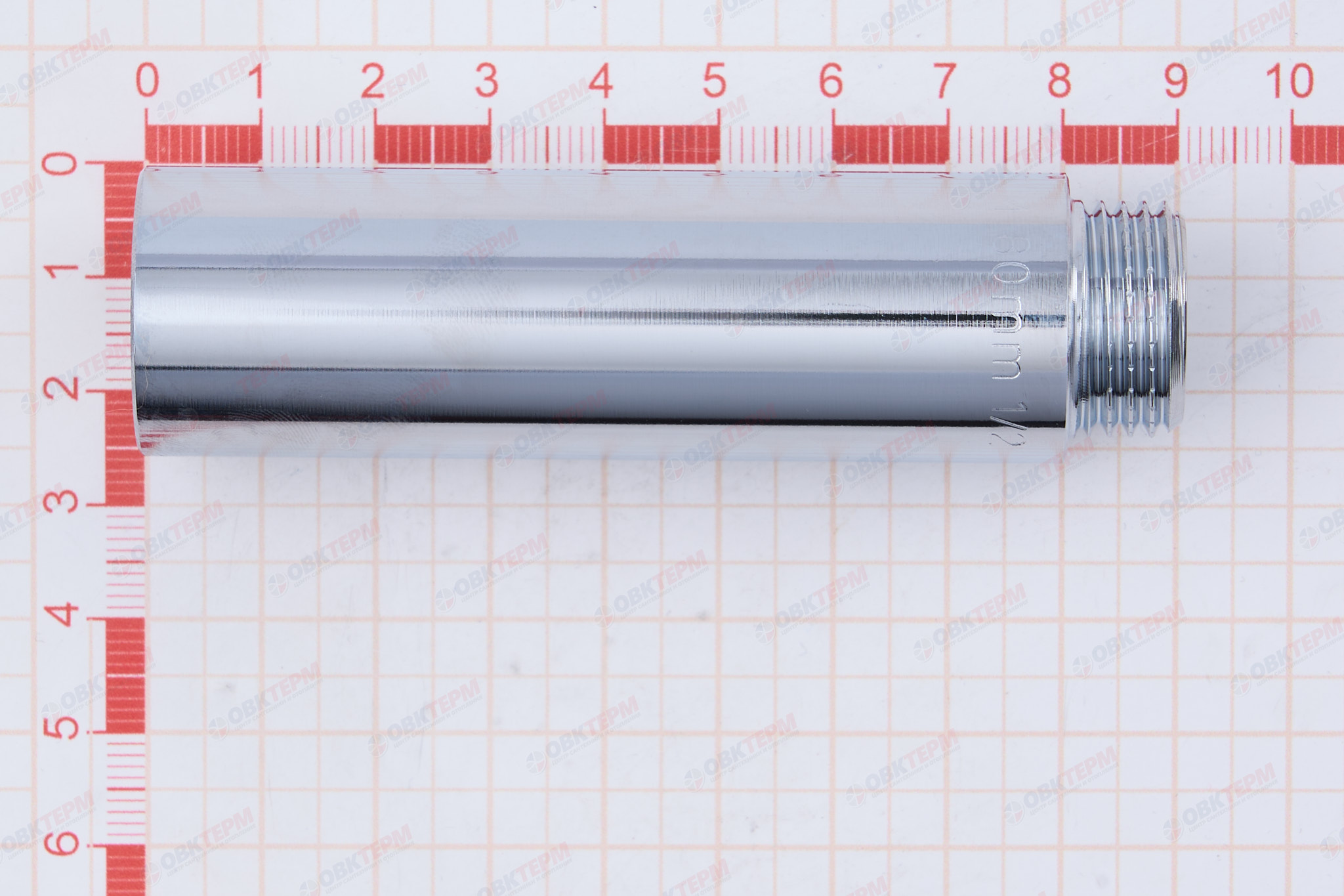 Удлинитель    1/2" , 80 мм   Хром   (10шт) - миниатюра №6