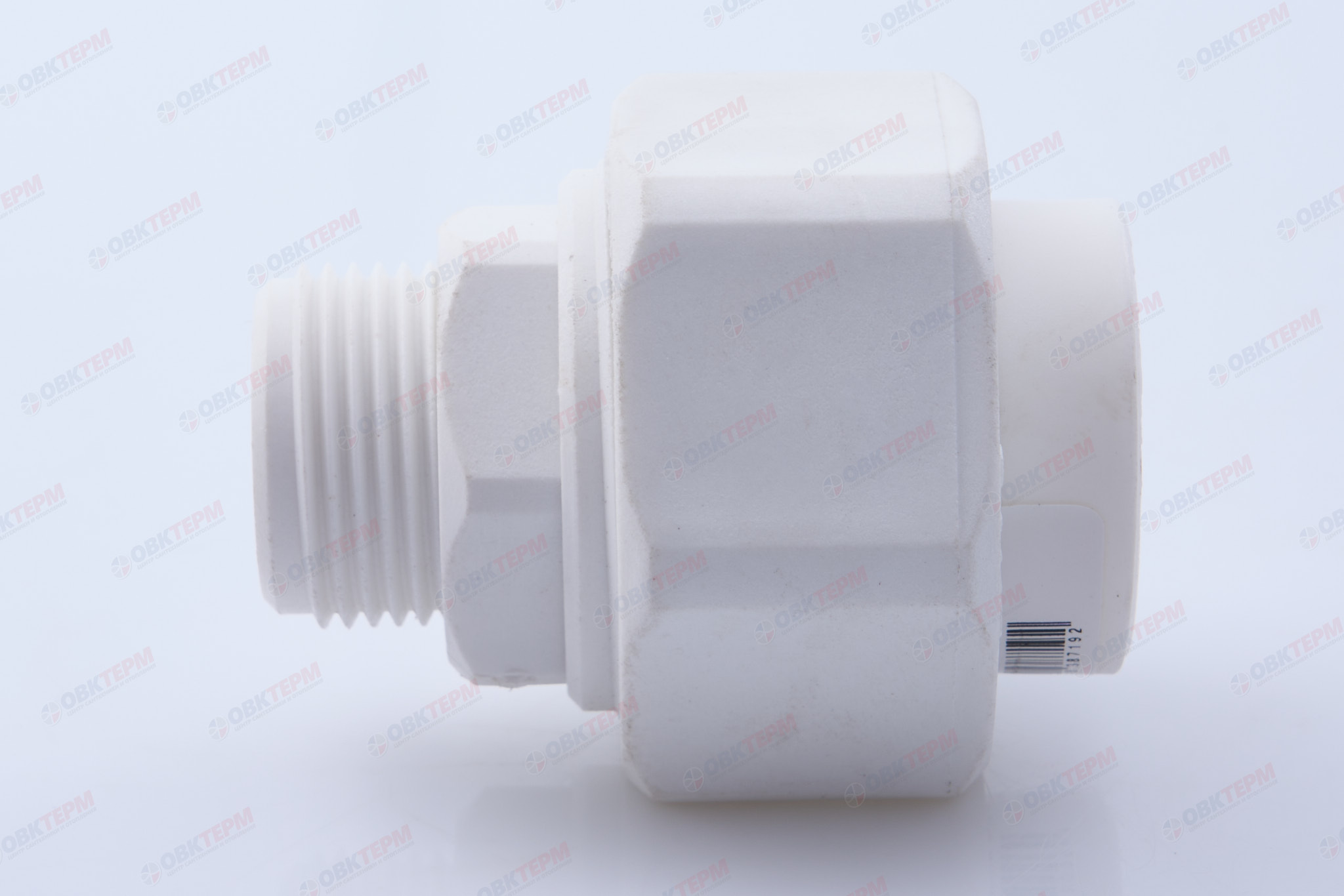 Разборное соединение  25 * 3/4"  Н   PPSU  (ПЛАСТИК)   БЕЛАЯ PP-R    (RTP)    (200/20) - миниатюра №3