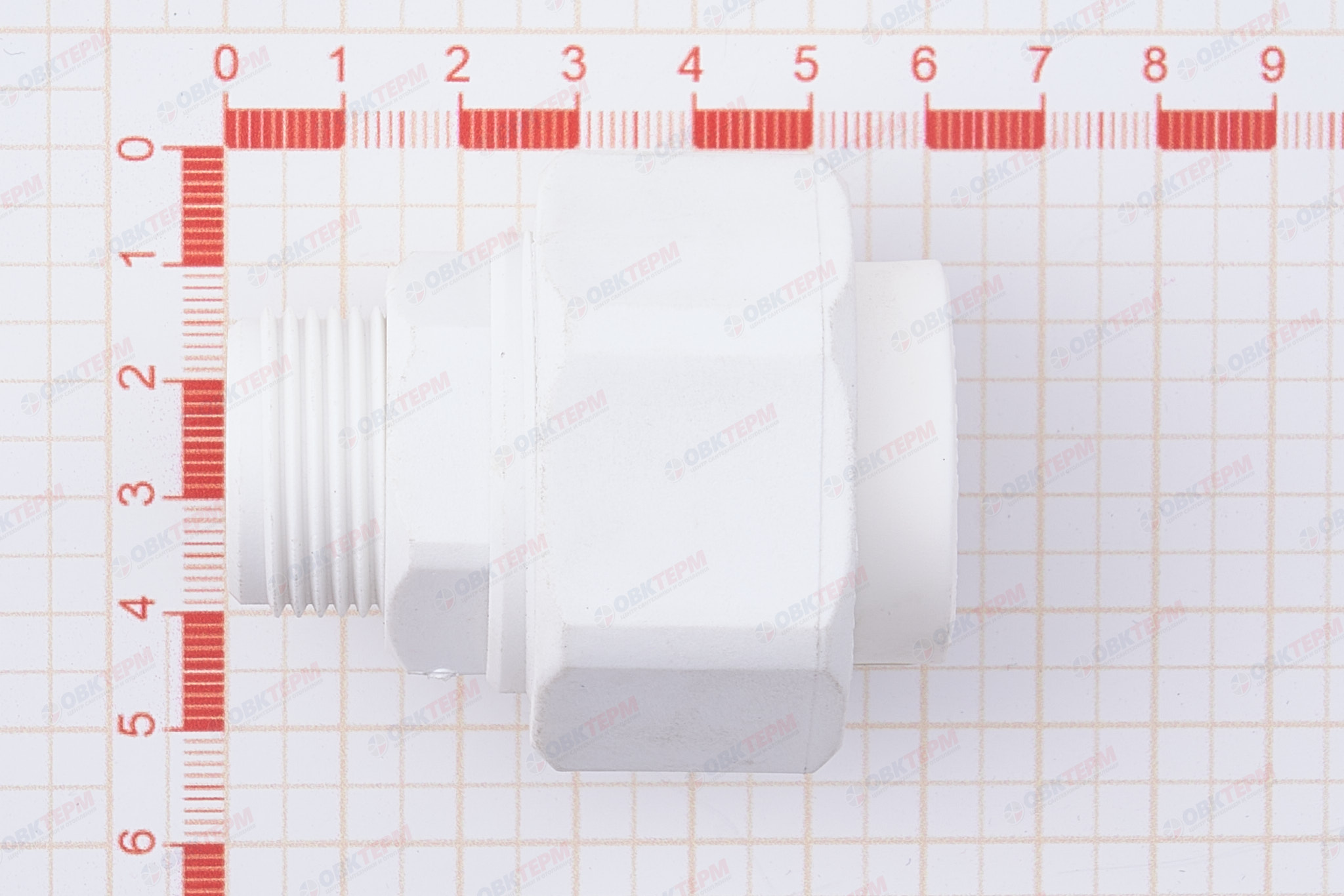 Разборное соединение  25 * 3/4"  Н   PPSU  (ПЛАСТИК)   БЕЛАЯ PP-R    (RTP)    (200/20) - миниатюра №6