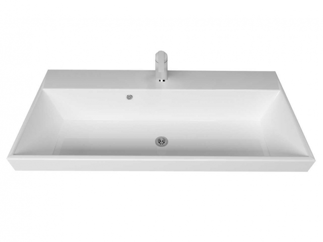 MARKO Умывальник мебельный Слим 100, белый - изображение №1