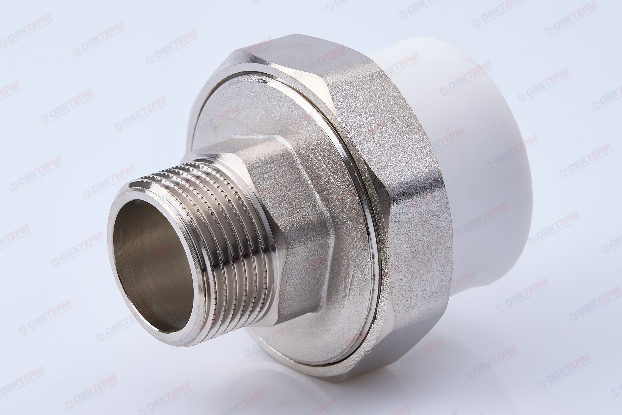 Разборное соединение 40 * 1" н    (белый)  TIM - Изображение №1