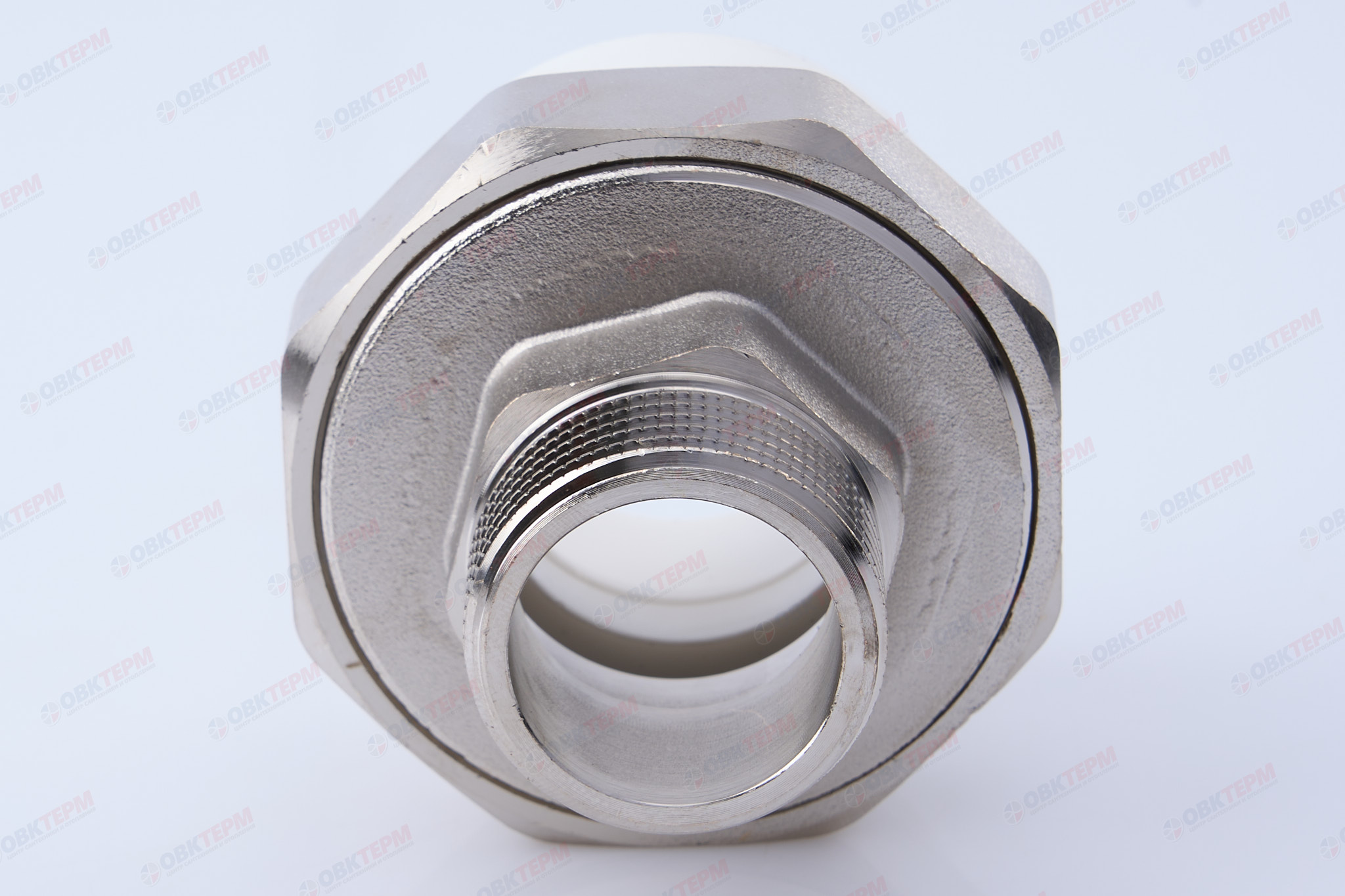 Разборное соединение 40 * 1" н    (белый)  TIM - Изображение №2