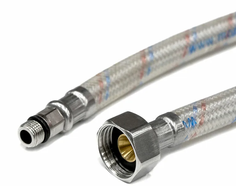 Шланг   1/2" игла,   в силикон. обмотке (пара) 150 см М10  "ШЛАНГОФФ" - Изображение №1