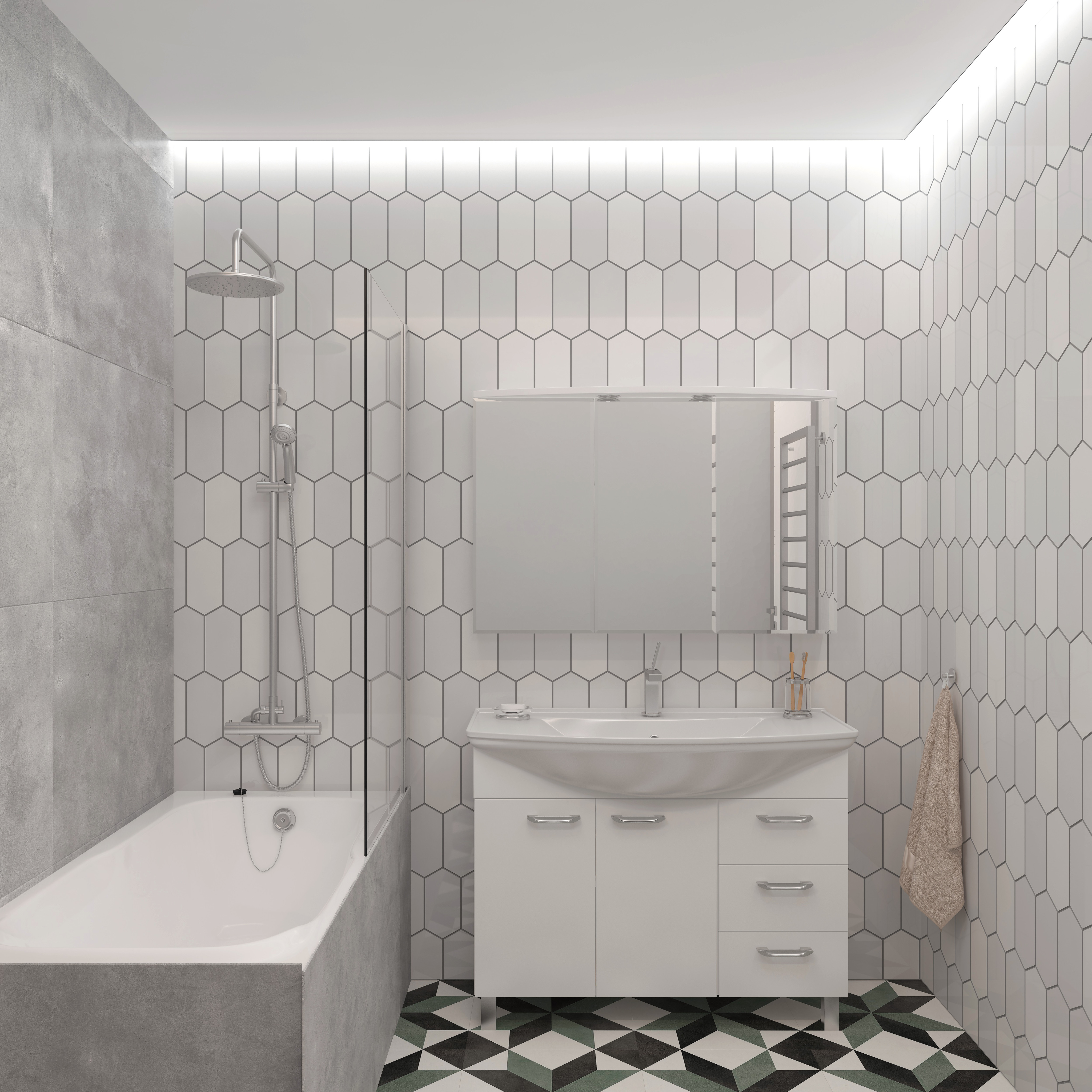 Тумба напольная 105 "Cosmo" (ум Стиль 1050) - изображение №1