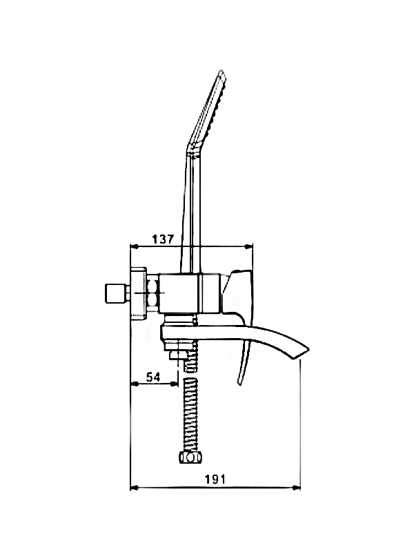 Смеситель д/ванны GAPPO G3207-6 латунь /черный /Ø35мм /лейка 1 реж - Изображение №2