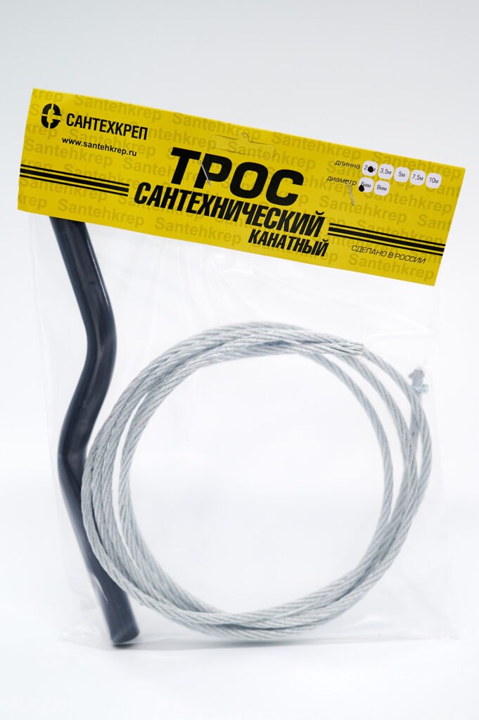 ТСК-7500   трос сантехнический канатный d-6 мм   L-7,5 м (20 шт.) - Изображение №1