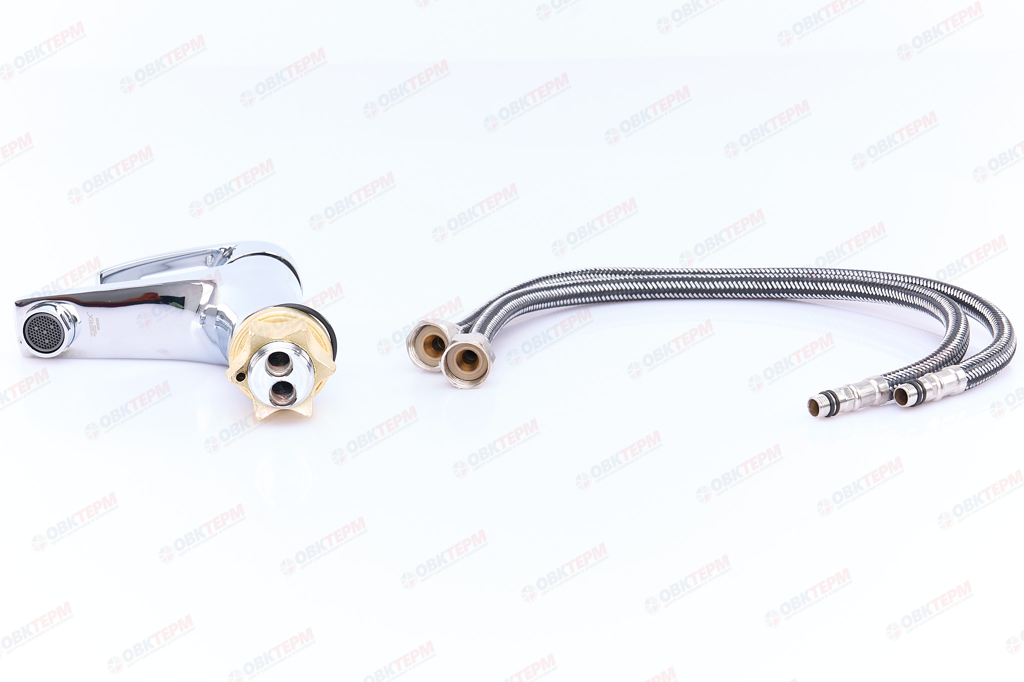 Смеситель д/умывальника ZERIX UNO-A446 ГАЙКА (10 шт/ящ) - миниатюра №5