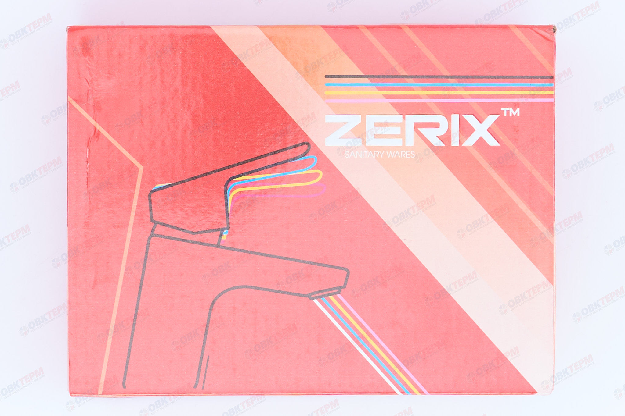 Смеситель д/умывальника ZERIX UNO-A446 ГАЙКА (10 шт/ящ) - миниатюра №7