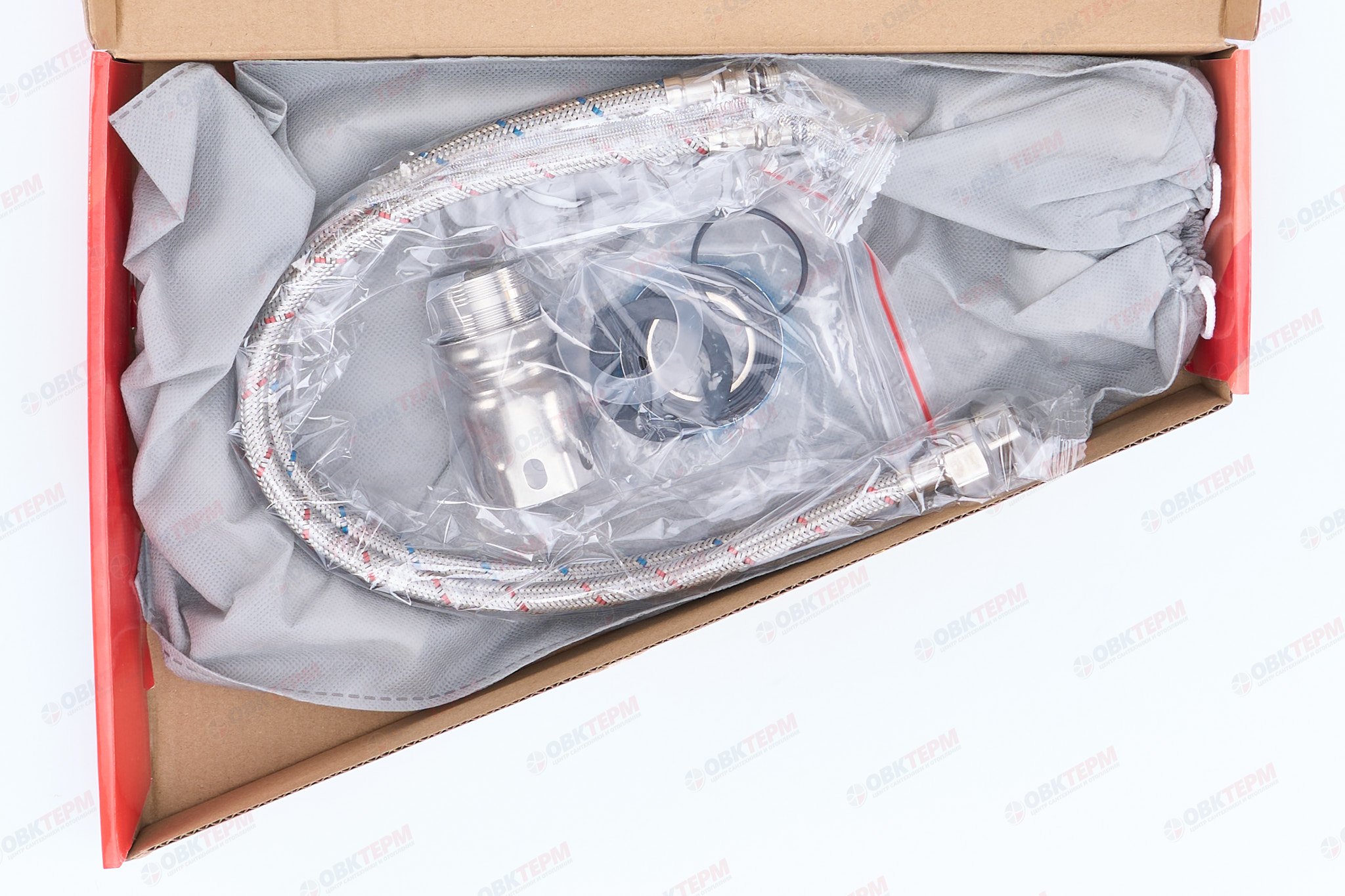 Смеситель д/кухни нерж/сталь ZERIX - SUS-011   (катридж 35мм, на ГАЙКЕ)  10 шт/ящ - миниатюра №5