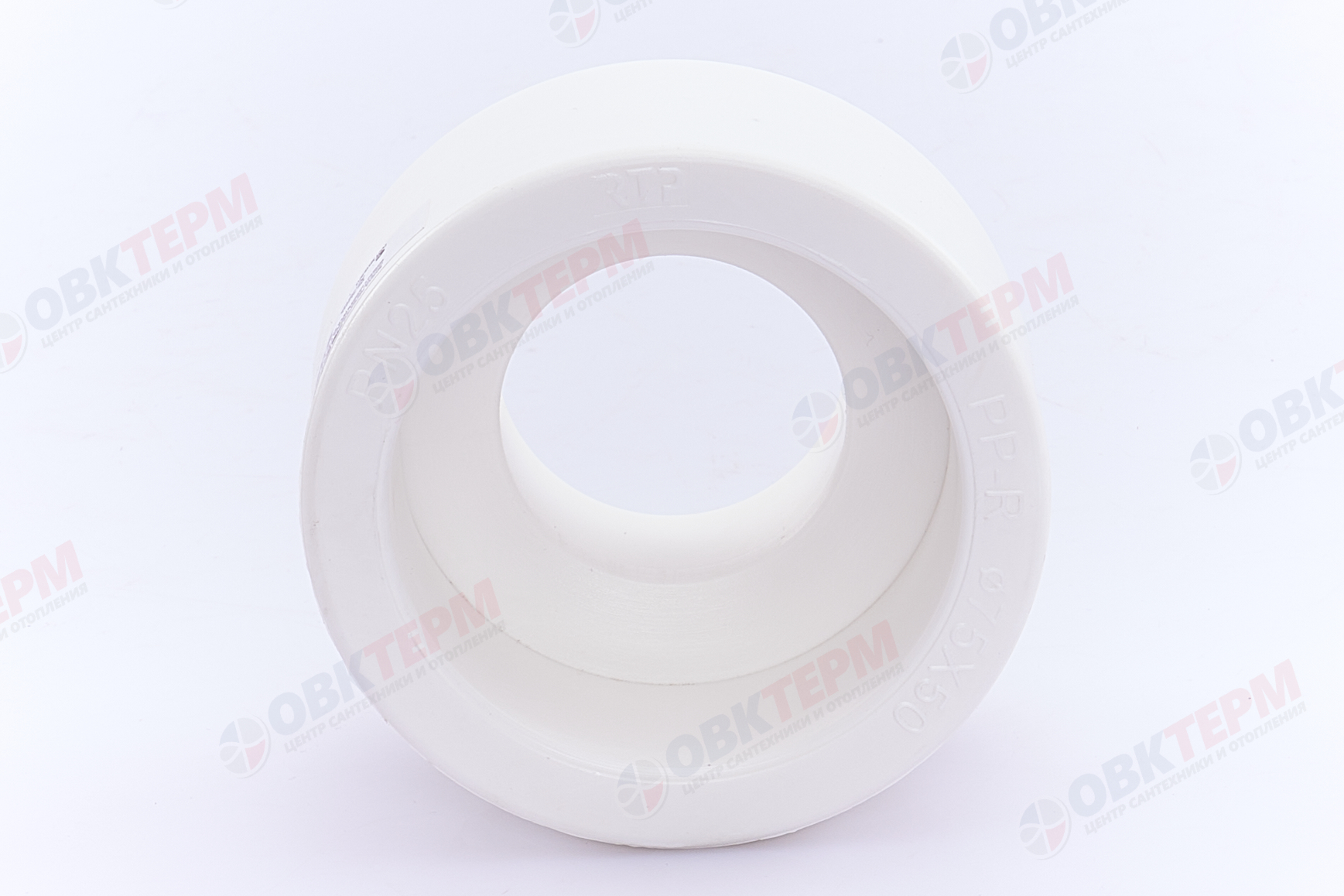 Муфта переход.  ВВ  75*50   БЕЛАЯ PP-R   (RTP)    (60/10) - Изображение №4
