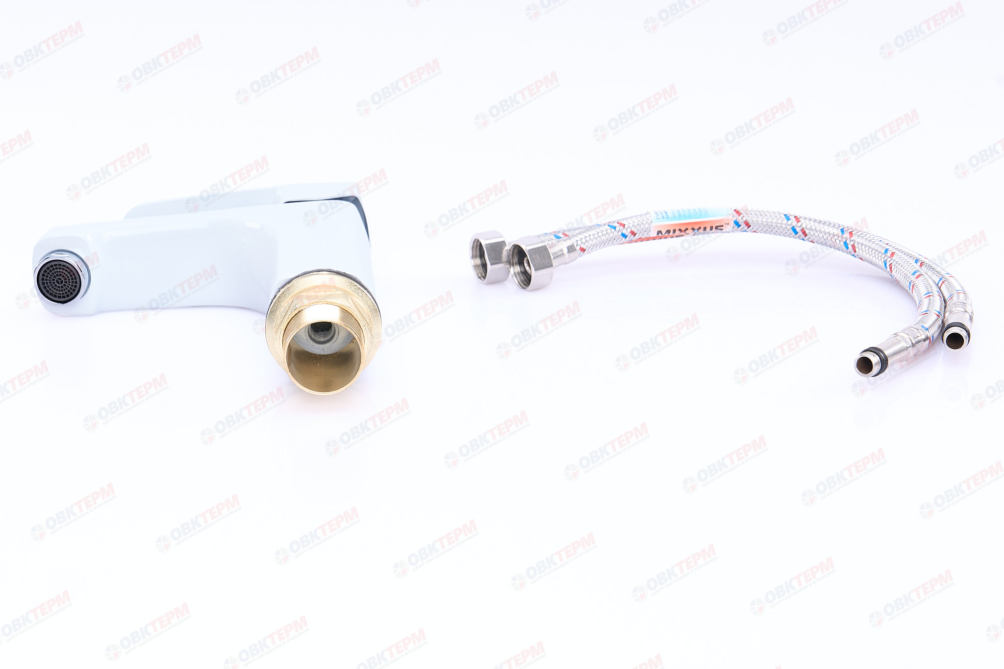 Смеситель д/умывальника MIXXUS MISSOURI 001 Ø35 ГАЙКА (WHITE) (10 шт/ящ) - миниатюра №6