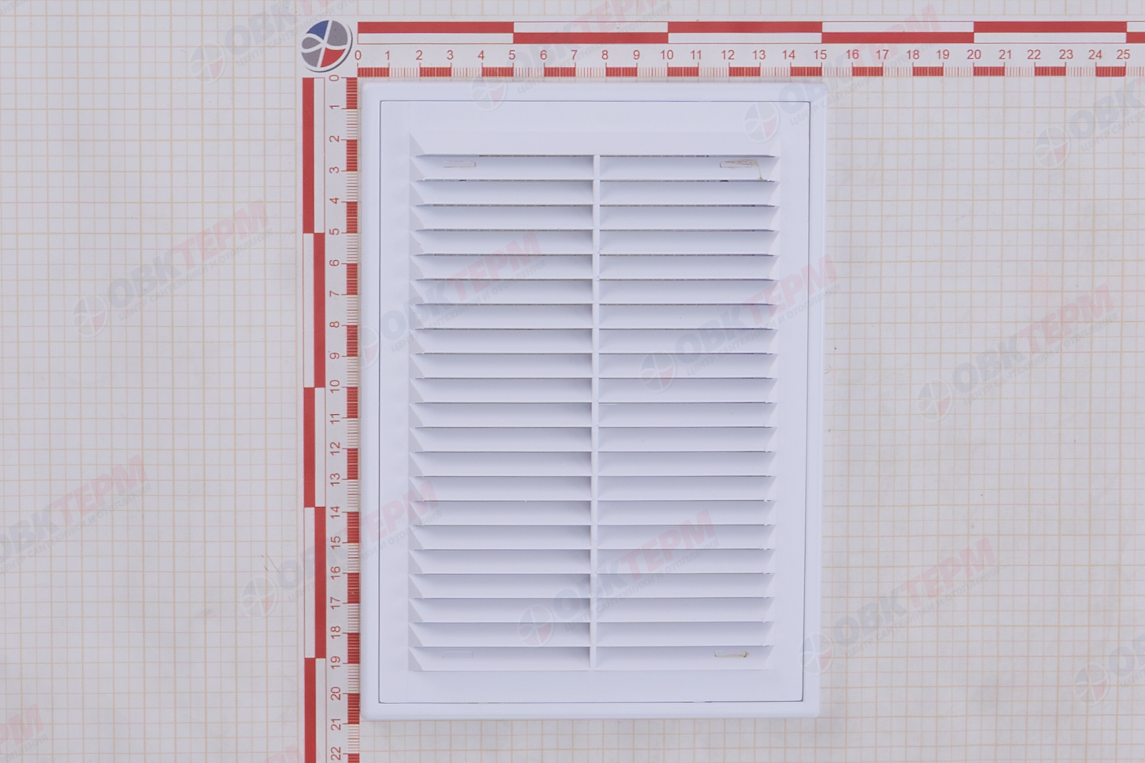 Решетка вентиляционная ПР Ш150*В207 разъемная, с антимоскитной сеткой (170шт/уп) Эвент - миниатюра №9