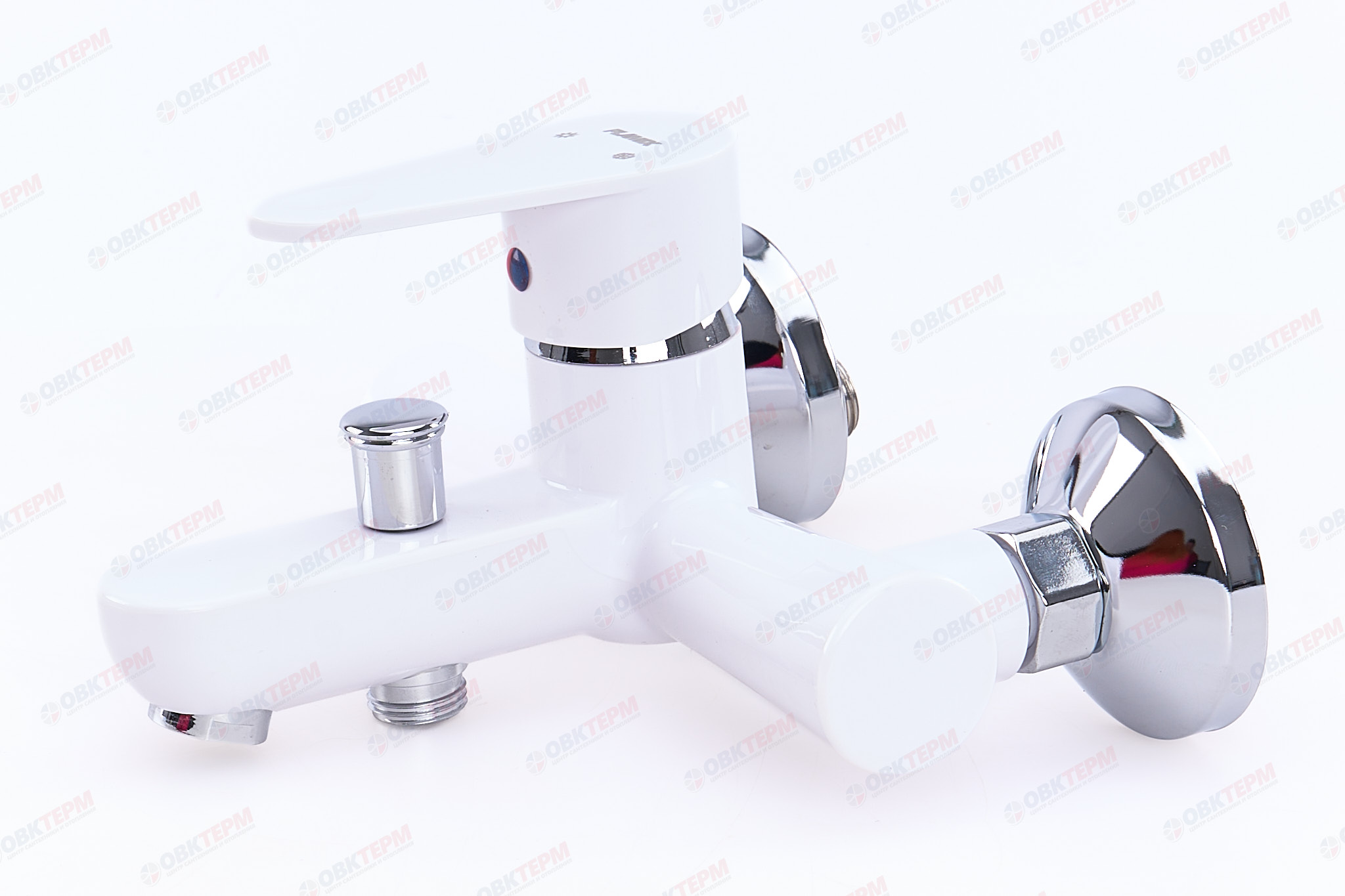 Смеситель д/ванны PLAMIX VEGA-009 White,короткий (без шланга и лейки) (24шт/ящ) - Изображение №4