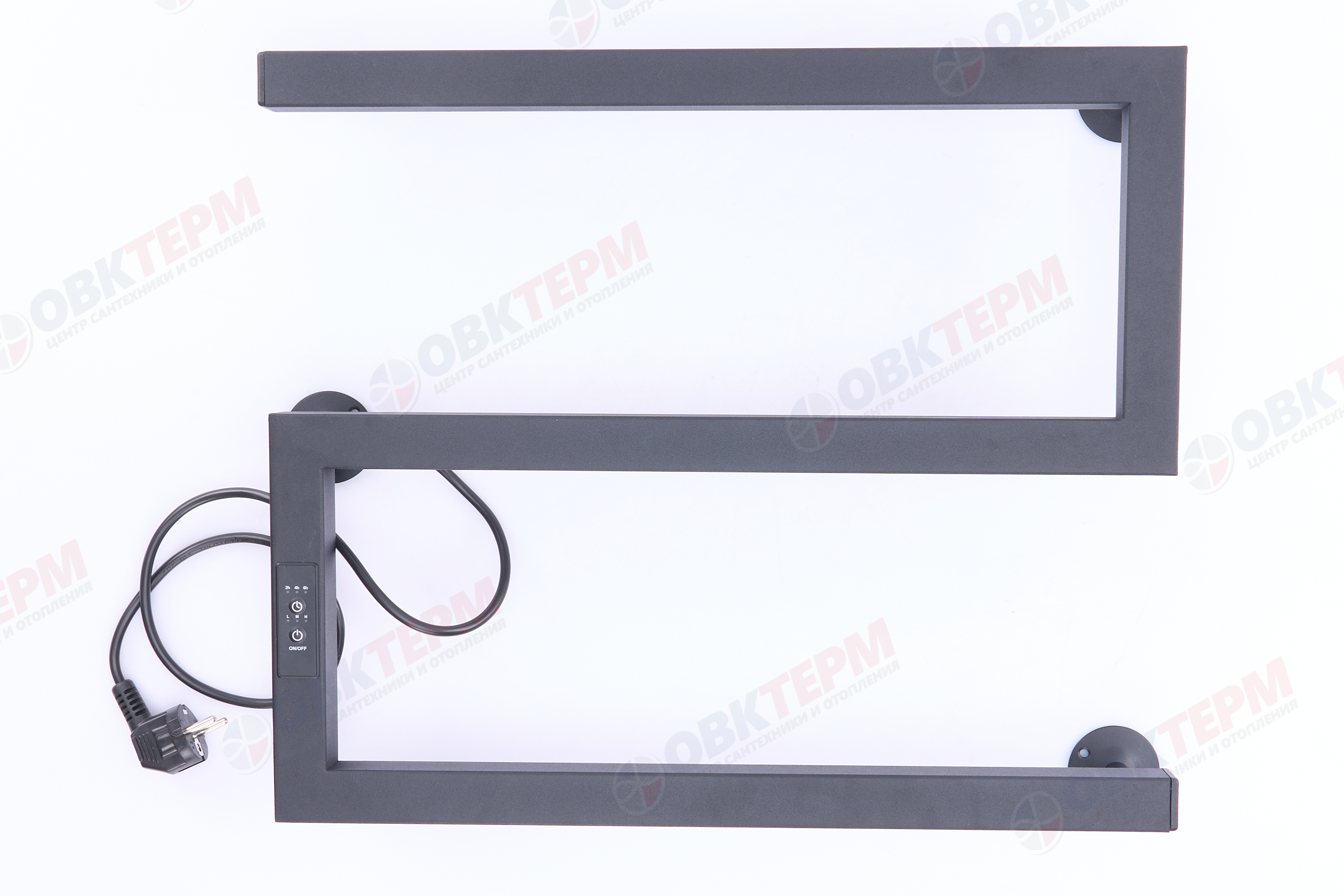 Полотенцесушитель электрический ТДА S - Э профиль 43х50 терморег снизу слева со скрытой пров.АДВ - миниатюра №2