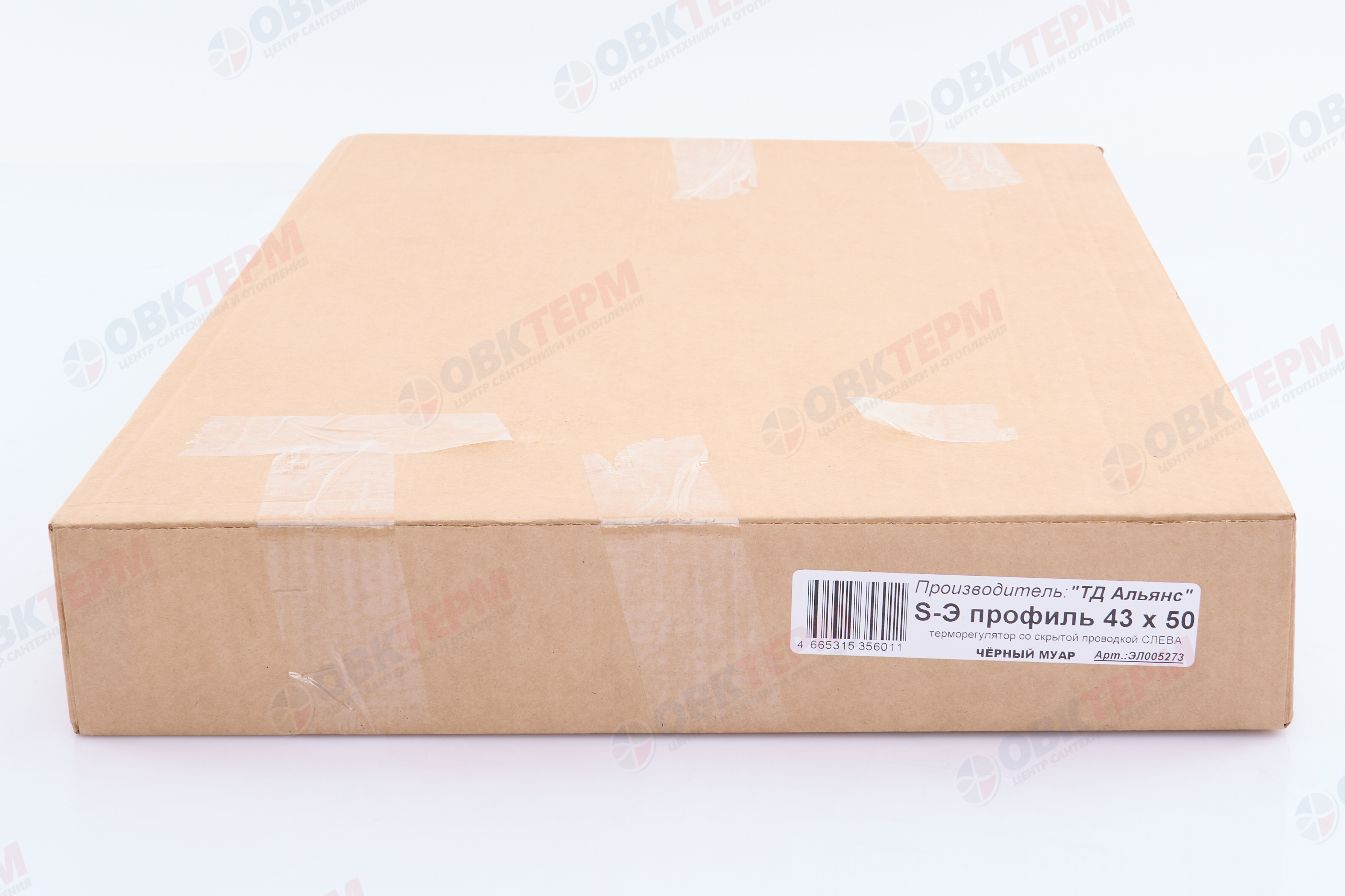 Полотенцесушитель электрический ТДА S - Э профиль 43х50 терморег снизу слева со скрытой пров.АДВ - миниатюра №4