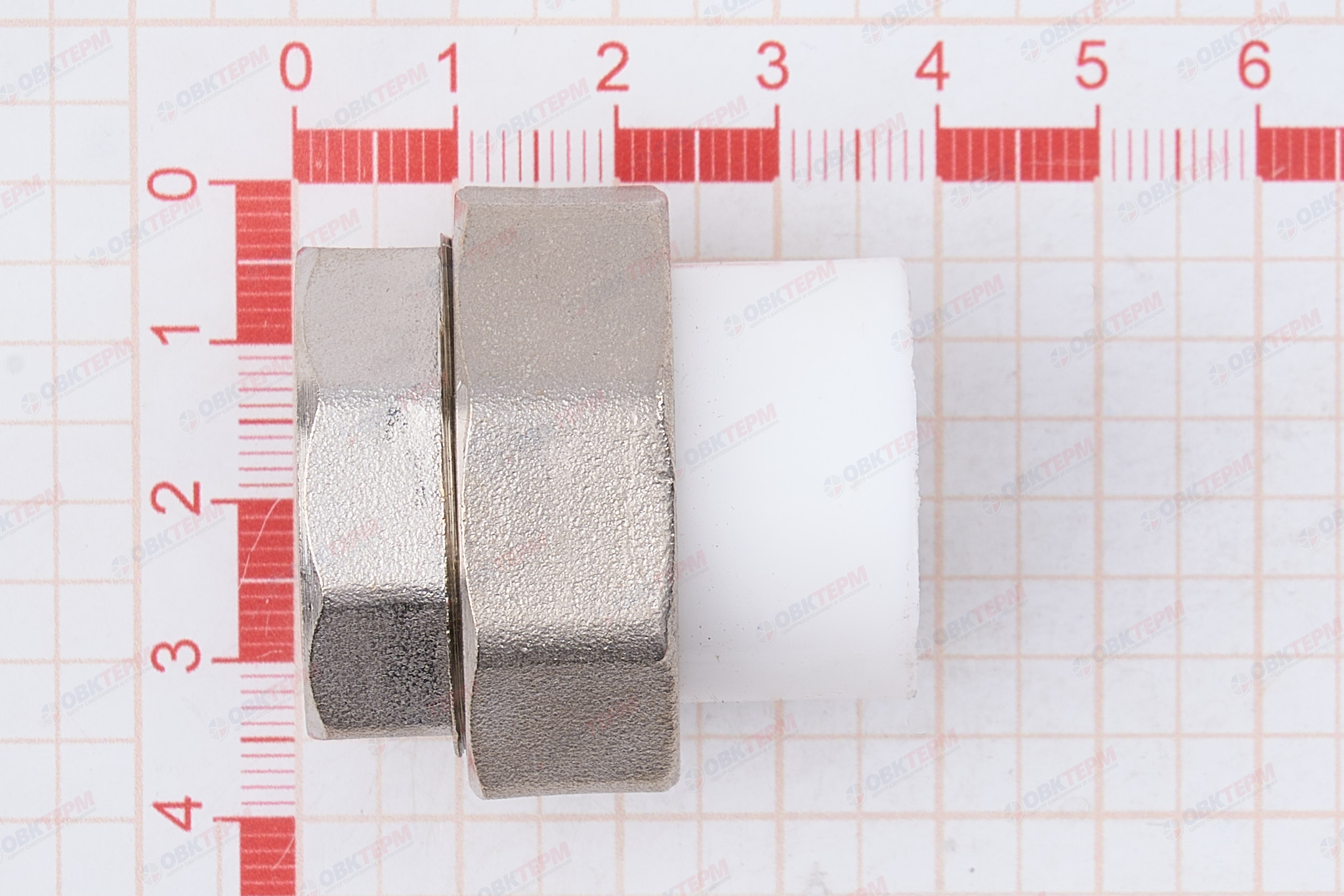 Разборное соединение   20  *  3/4"  В   БЕЛАЯ          (PRO AQUA)    (70/10) - миниатюра №6