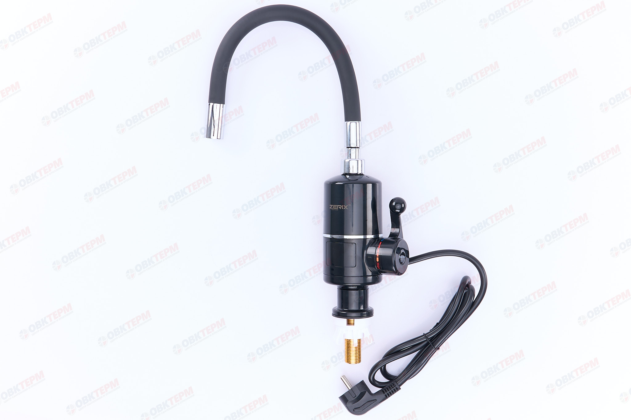 Водонагреватель на мойку ZERIX ELW06-EF-BLACK /инд. темп. /силикон излив /3 kW (12шт/ящ) - Изображение №2