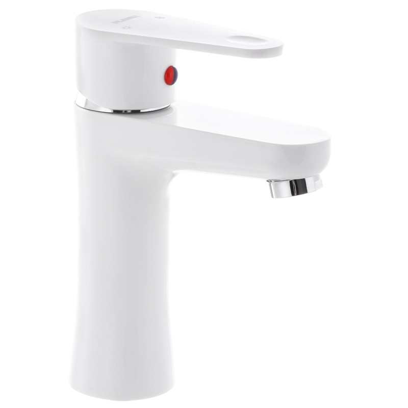 Смеситель для умывальника, PLAMIX VEGA-001 White, (без подводки) (30шт/ящ) - Изображение №1
