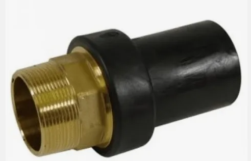 Переход ПЭ/латунь с наружной резьбой Д50*1 1/2" мм SDR11 - Изображение №1