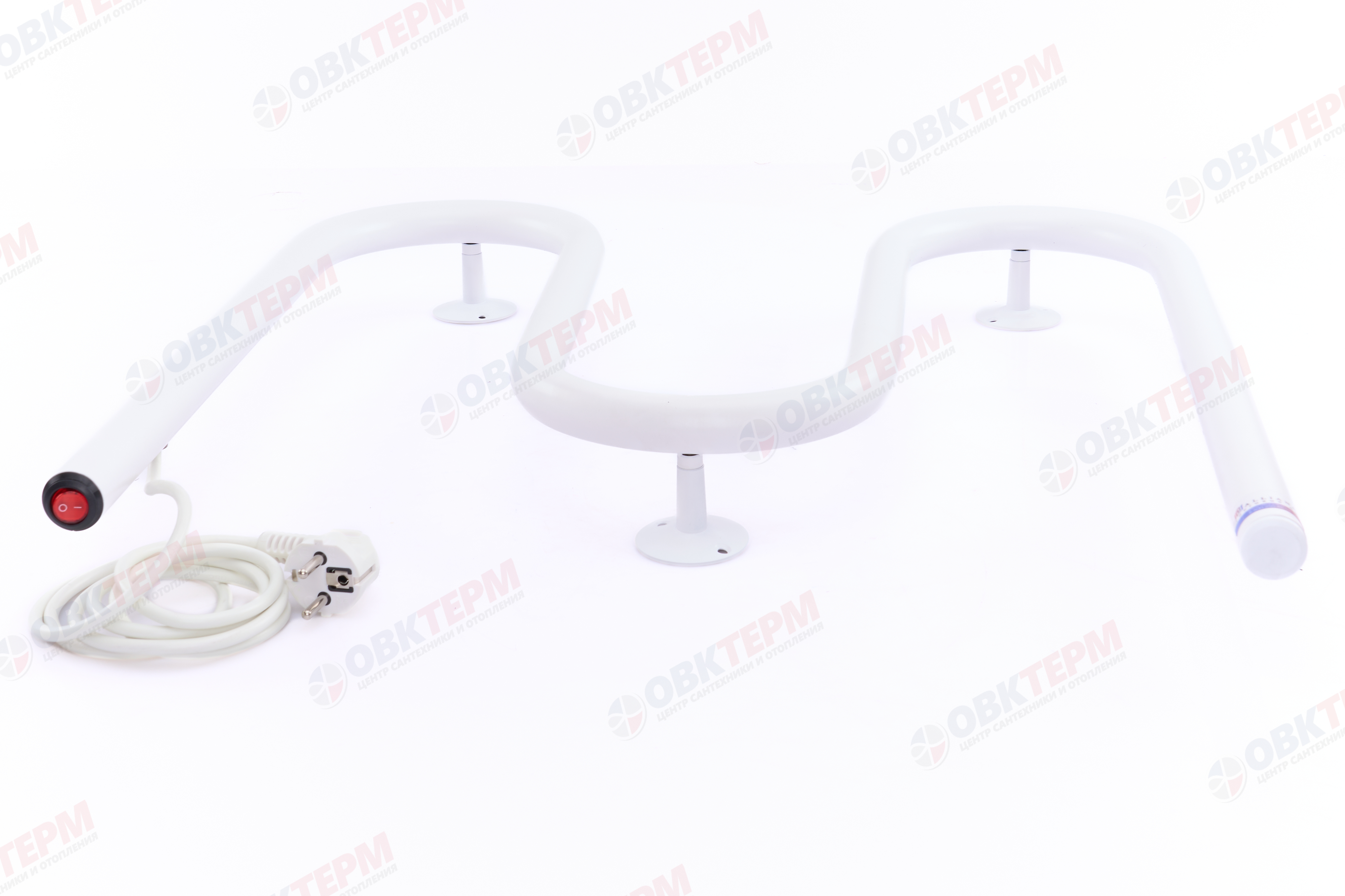 Электрический  полотенцесушитель БЕЛЫЙ АДВ М - Э 3/4 50х50 кнопка справа АДВ - Изображение №4