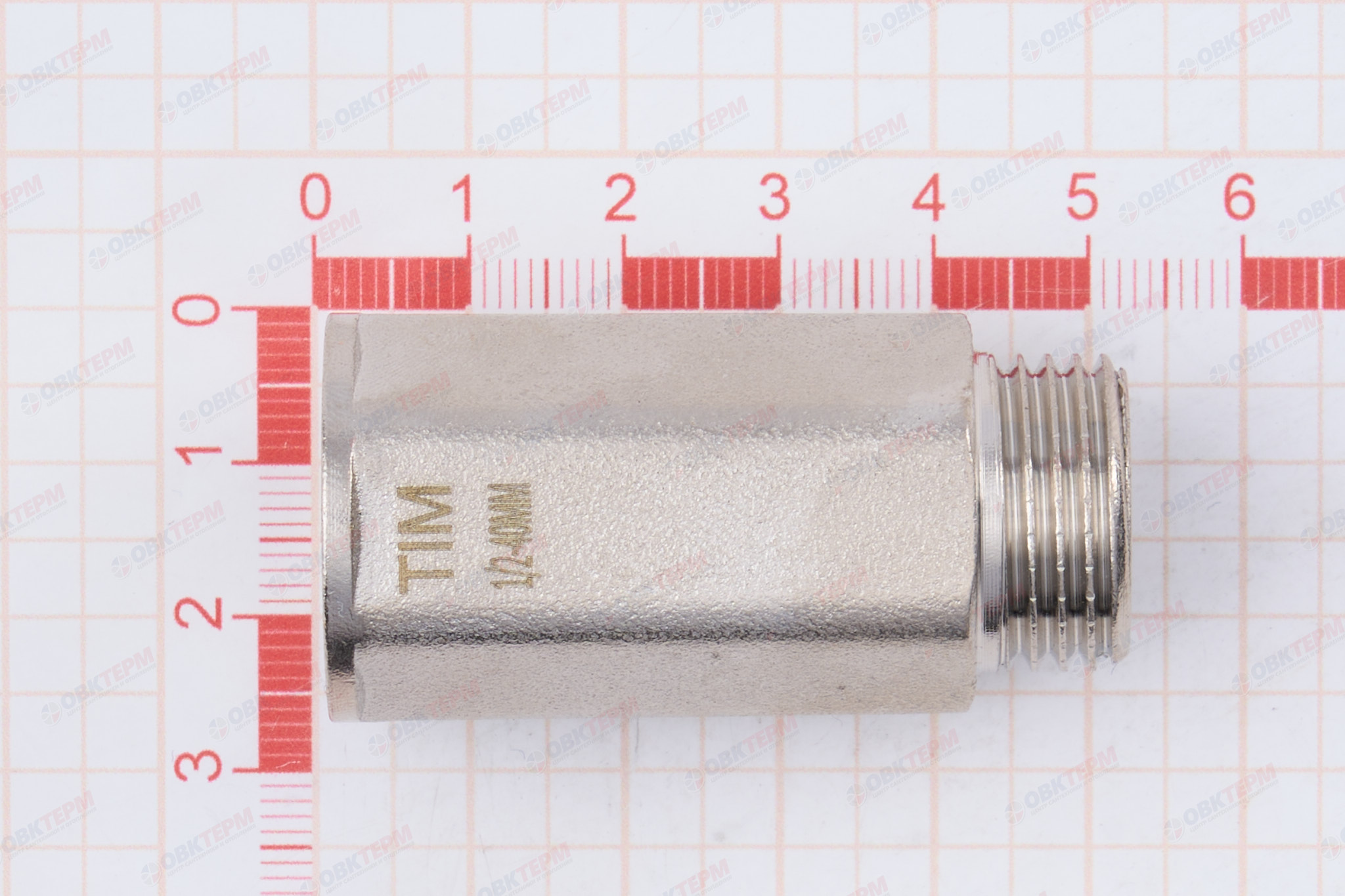 Удлинитель    1/2" вн  *40 мм шестигранный        TIM      (110ящ/10шт) - миниатюра №6