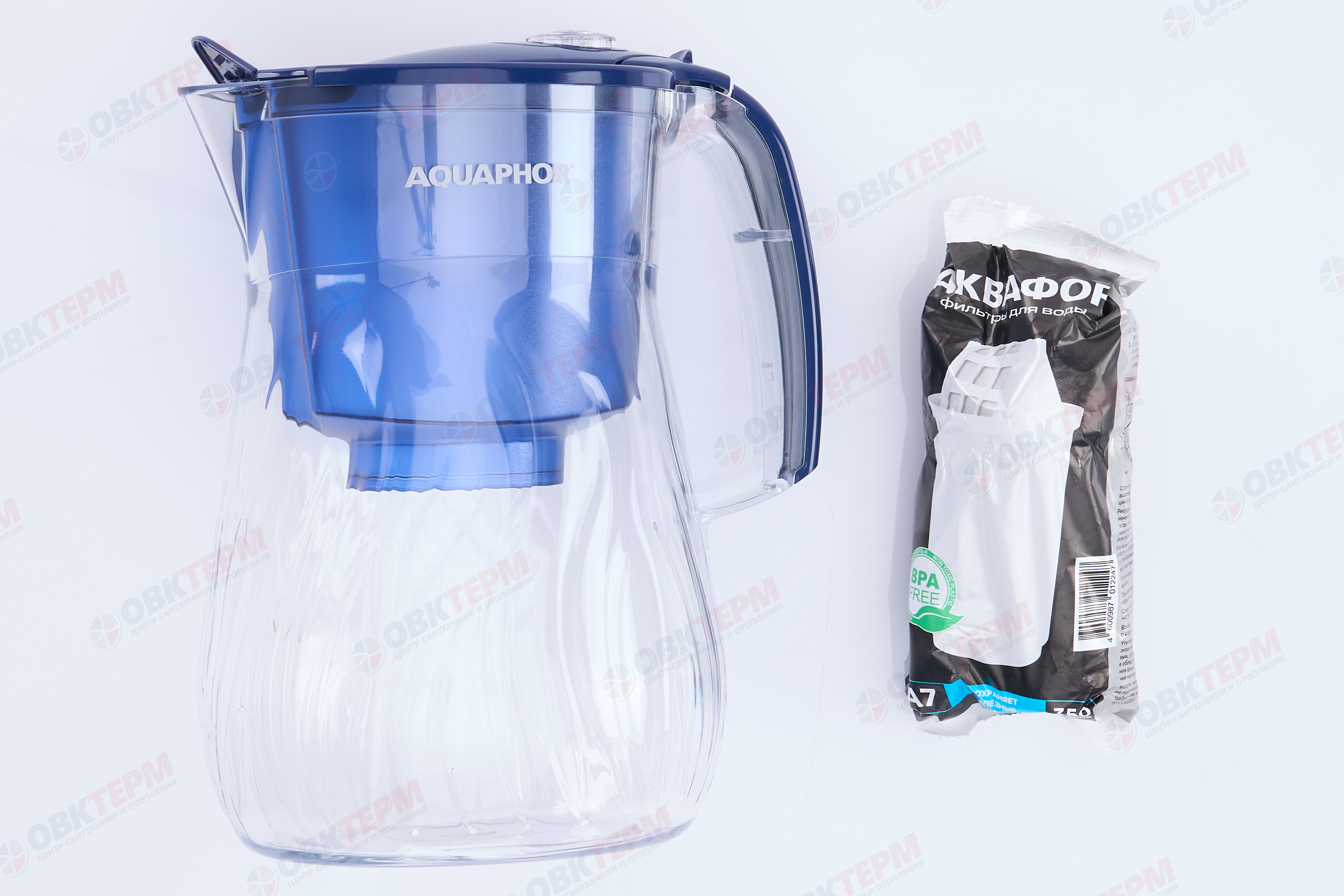 Аквафор     Кувшин Орлеан  4,2л синий - миниатюра №7