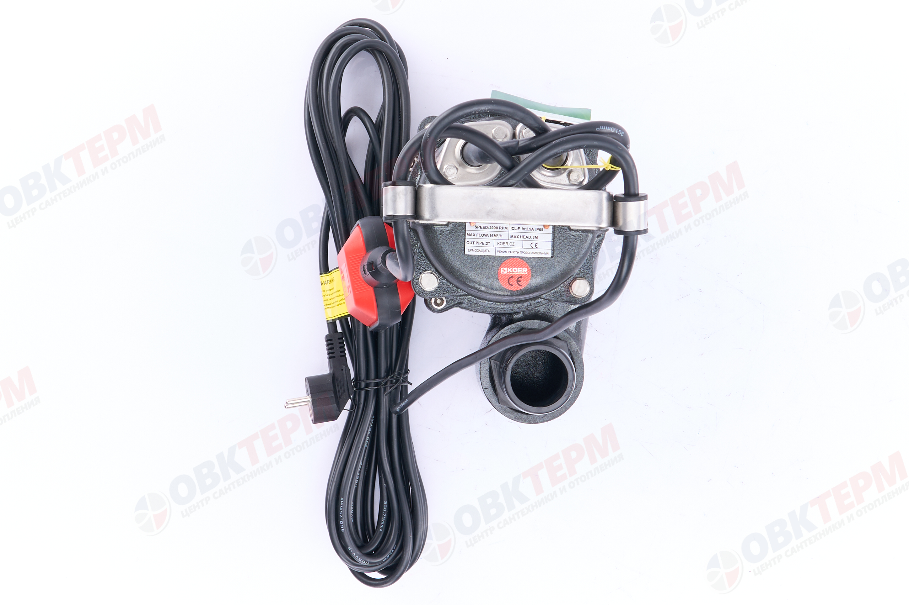 Насос фекальный  WFD 16-6-0.37A  KOER  (370Вт/260л.м./6м, обм.медь) - миниатюра №6