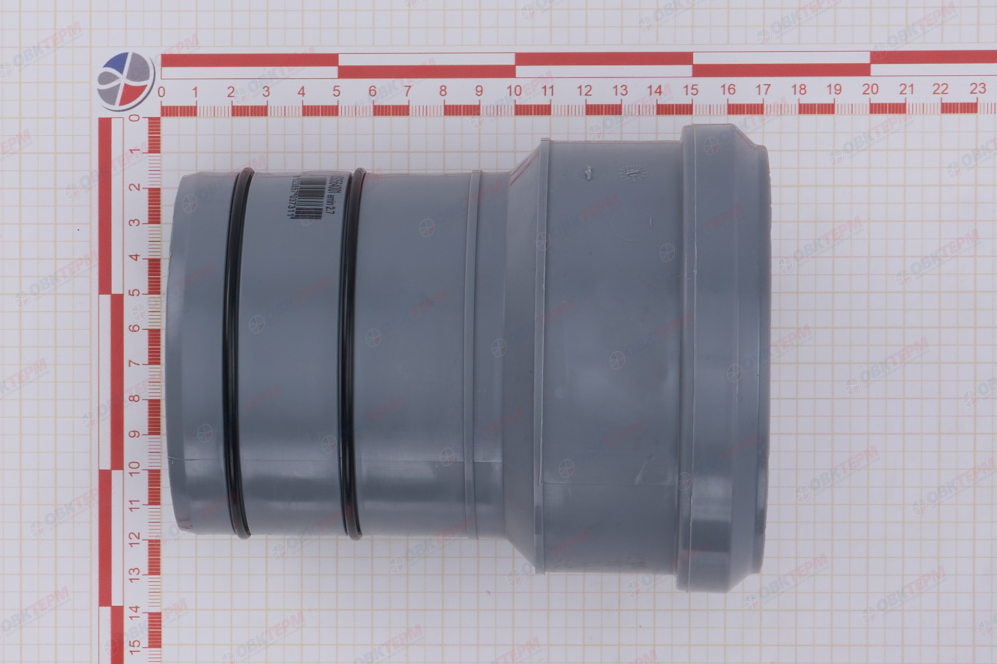 Переход ПП/ПВХ 110/100  Valsir (20 шт./упак.) - миниатюра №6